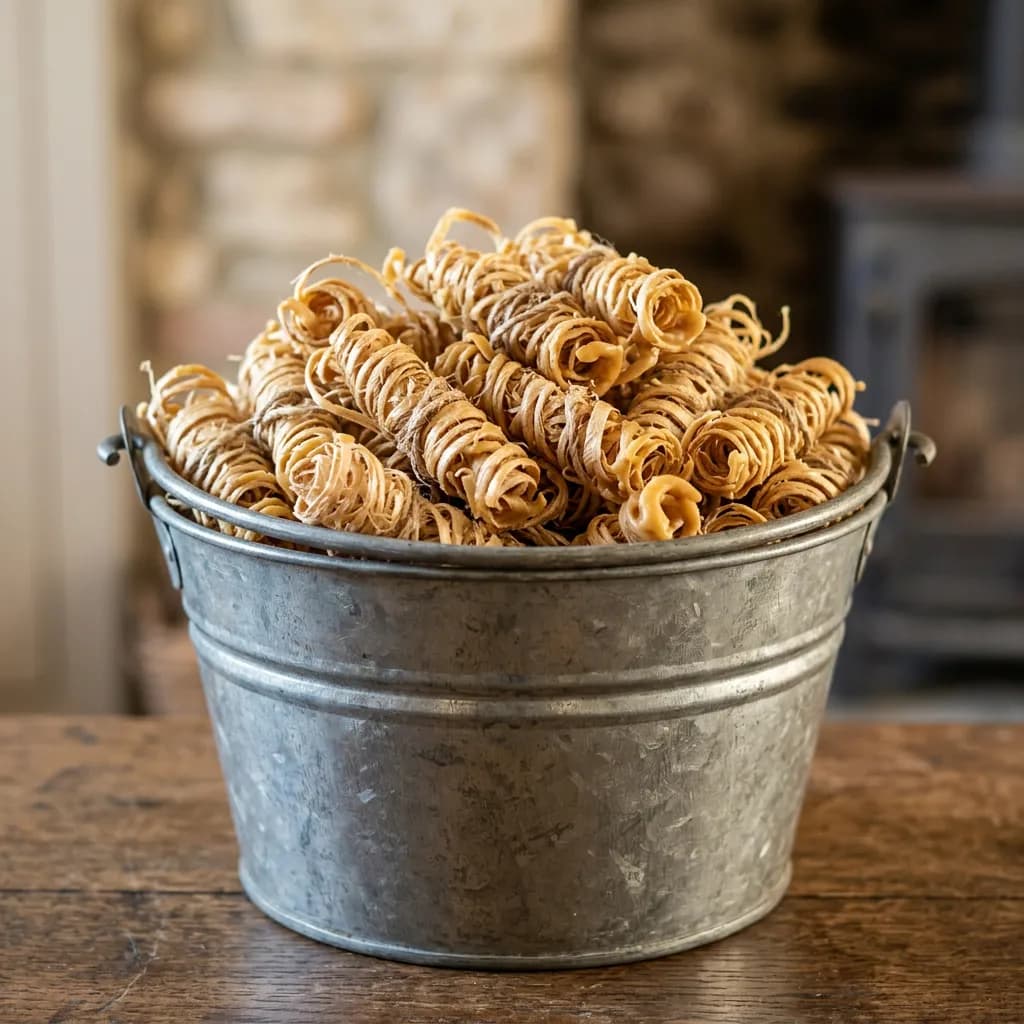 Allume-feux en laine de bois — Carton 5 kg (~430 pcs)