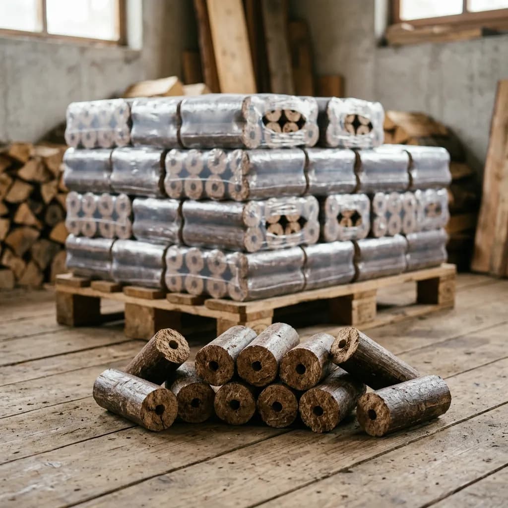 Nestro briketten — Halve pallet 480 kg (48 × 10 kg)