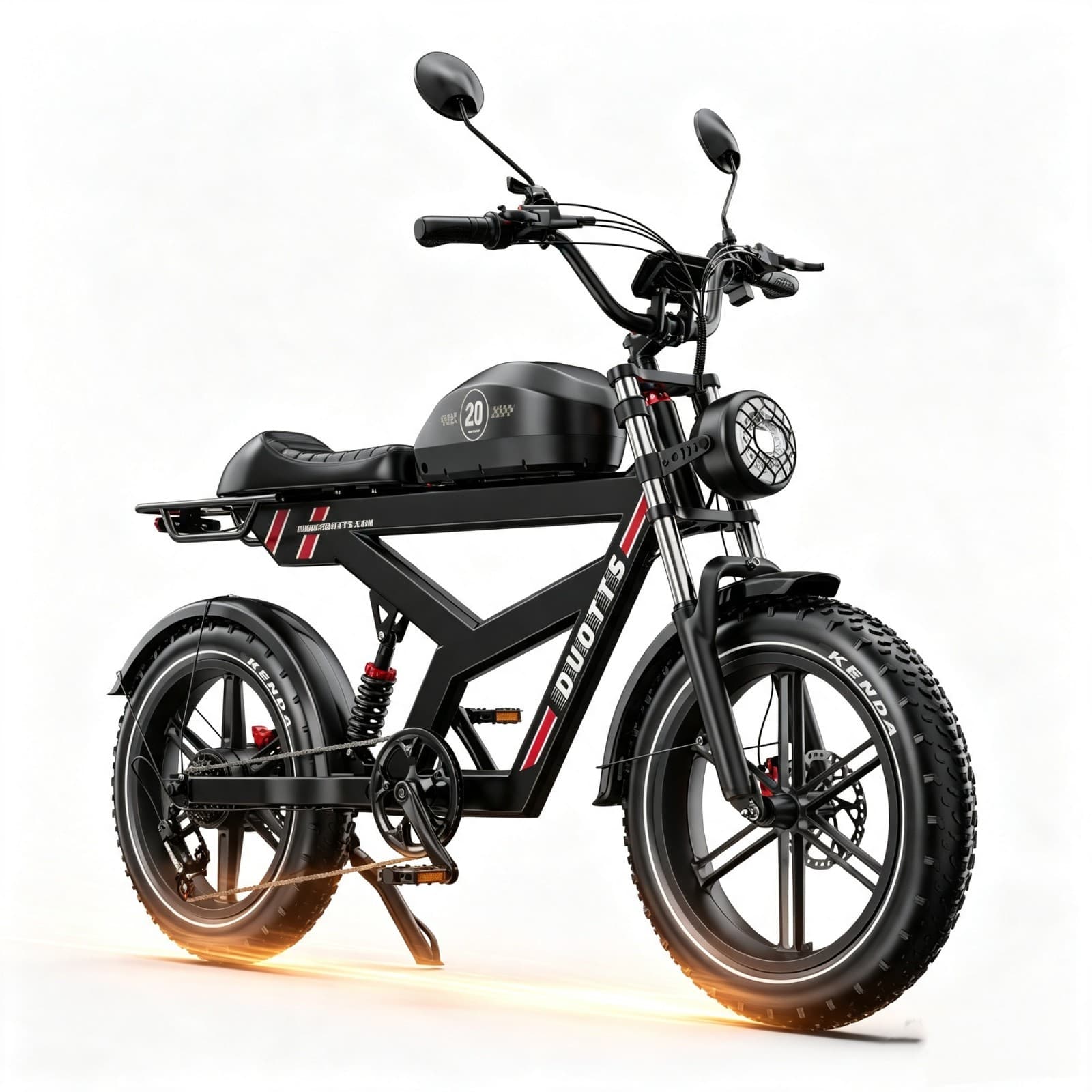 Offroad E-Bike Fatbike 20 Zoll Elektrofahrrad 52V27Ah Akku 100KM Reichweite EU