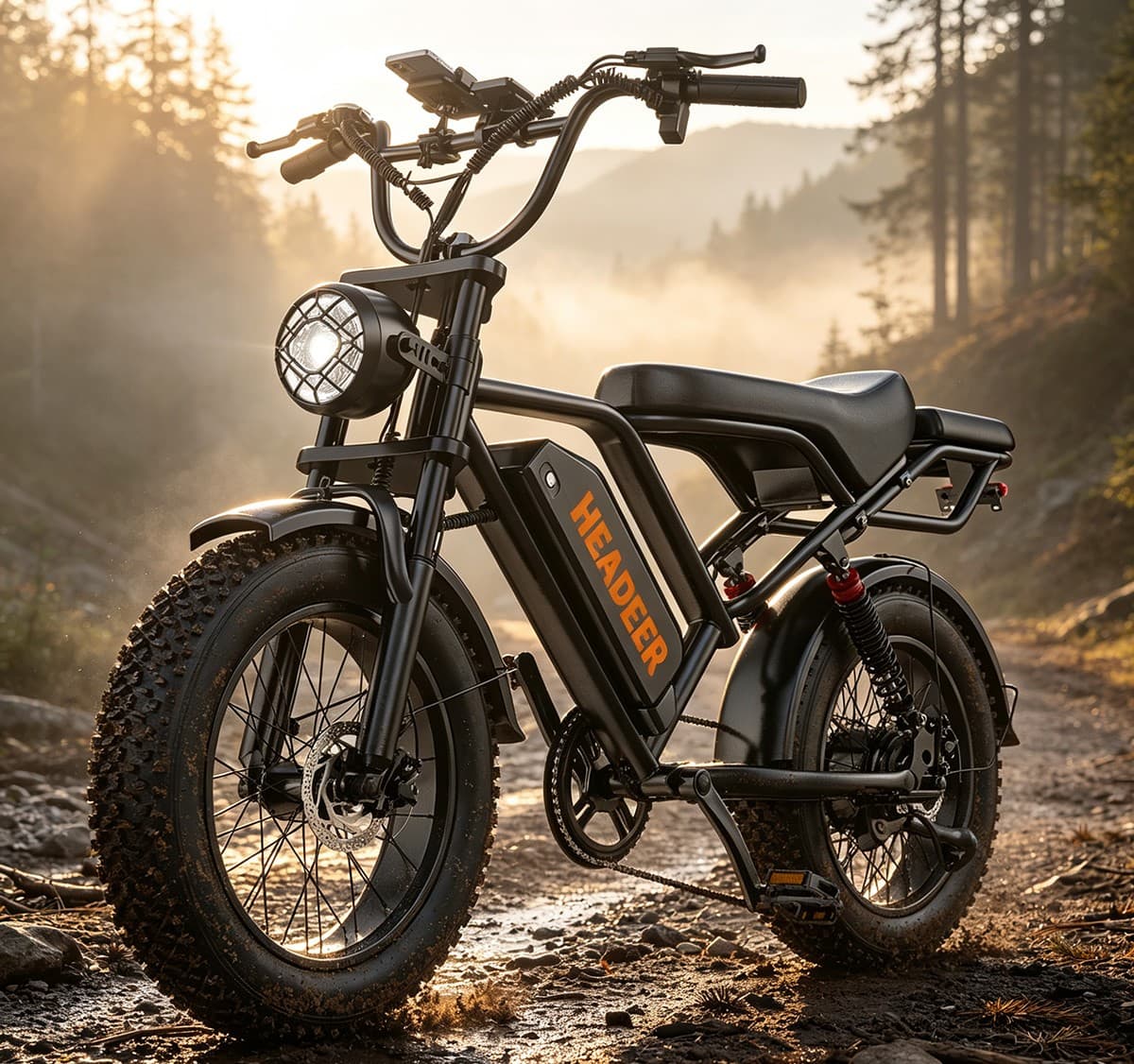 20 Zoll Elektrofahrrad EMountainbike 750W 48V 20AH E-Bike Fat Ebike HEADEER BK20