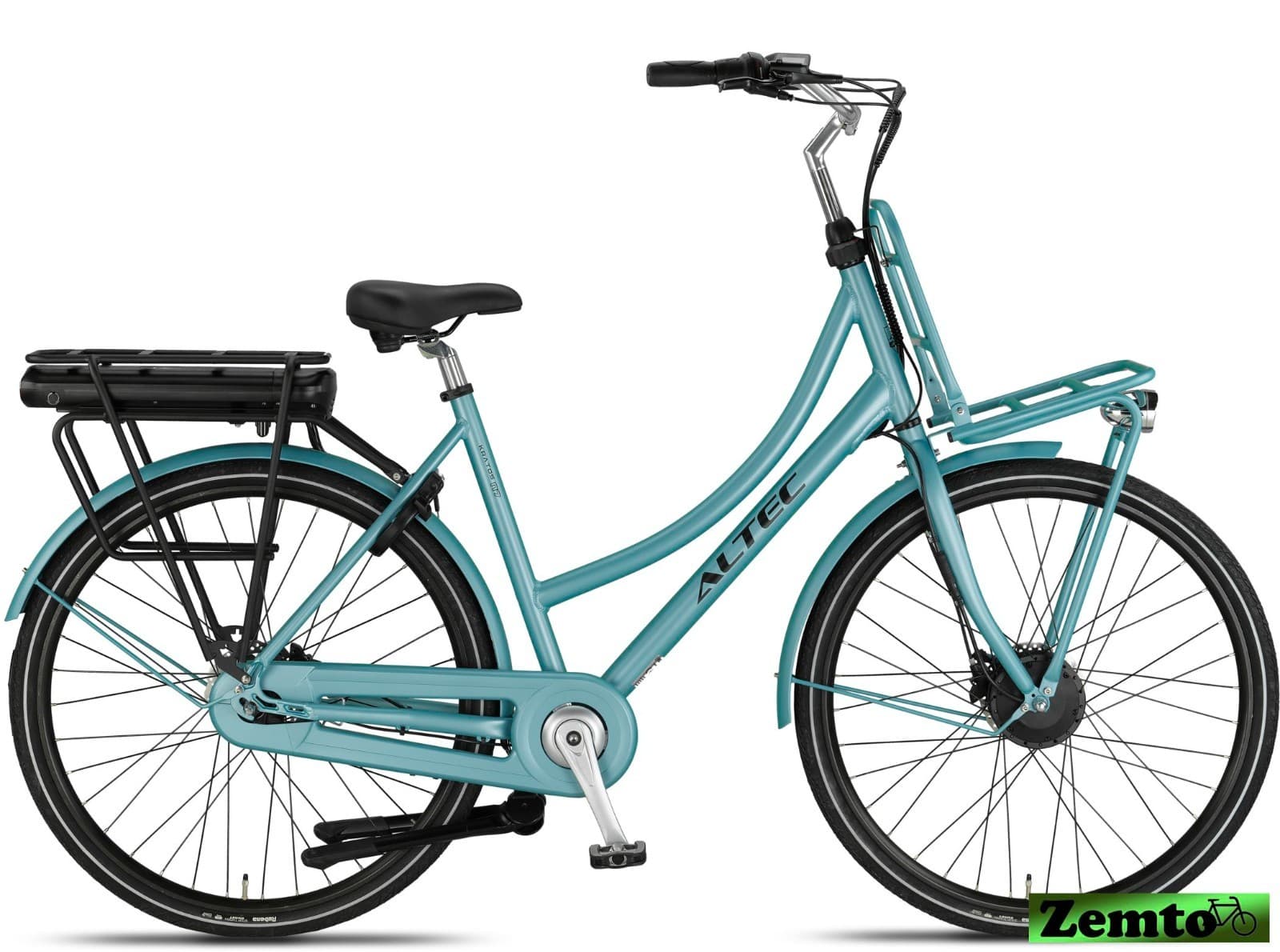 Damen Elektrofahrrad Kratos, Hydr.Scheiben, 7 Gang, Bremsen, 53 cm, Steel blau-g