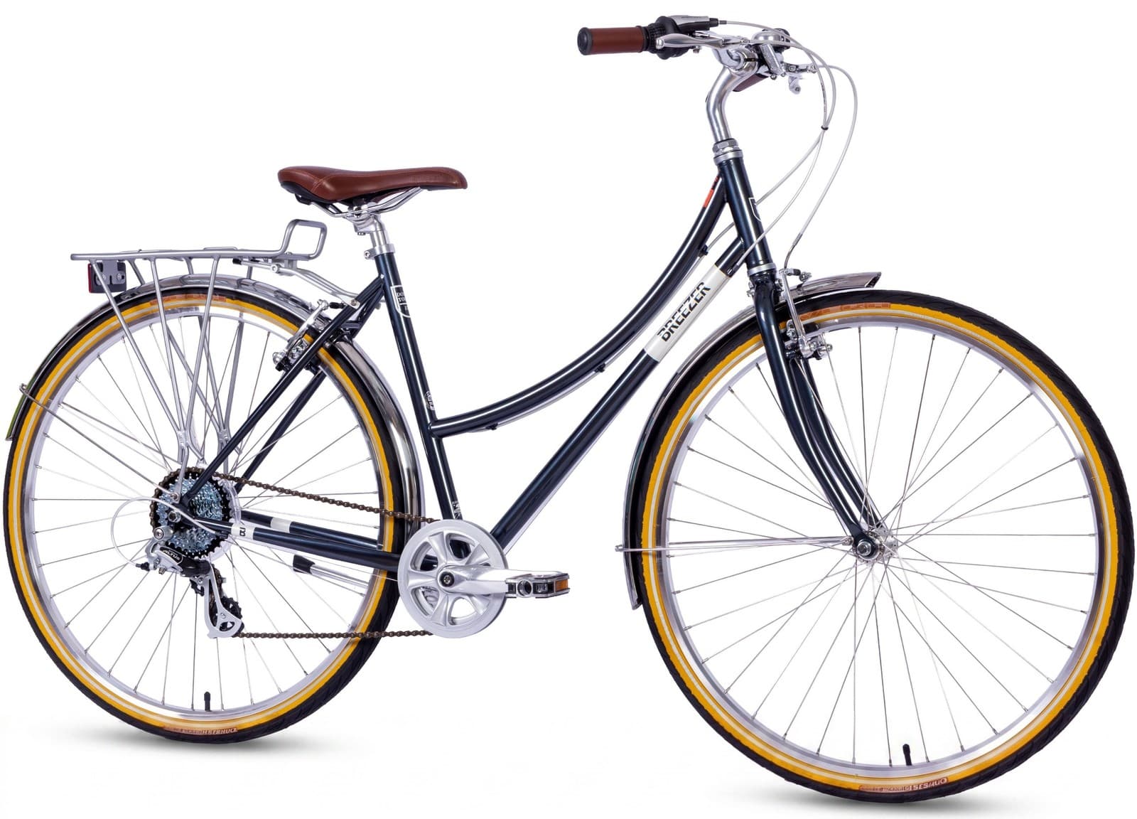 Breezer Downtown EX ST 28 Zoll Retro Citybike Damen Herren Shimano Gepäckträger