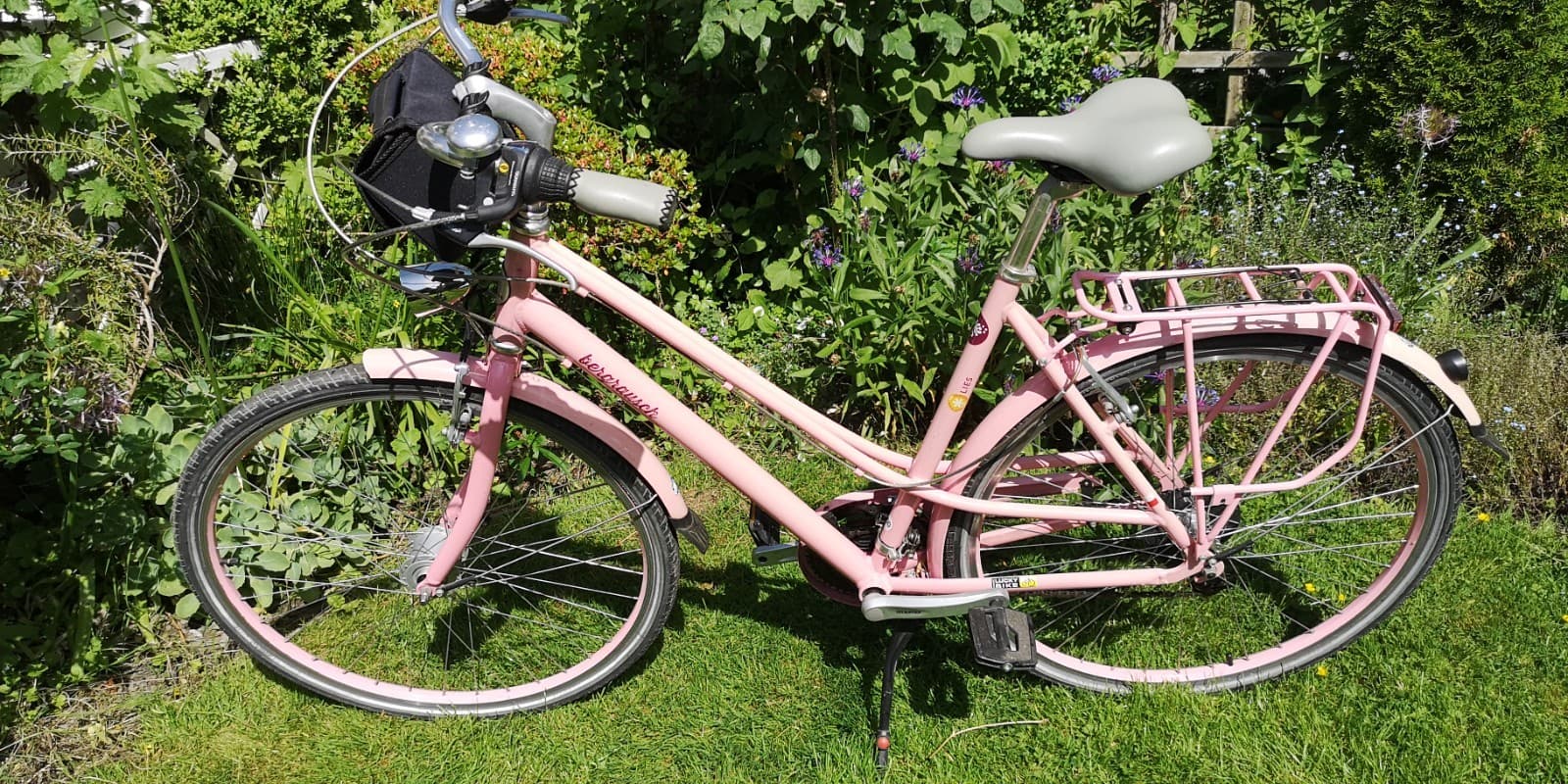 Damenrad Trekking - Bergrausch - pink - leicht - sehr gut - Zubehör