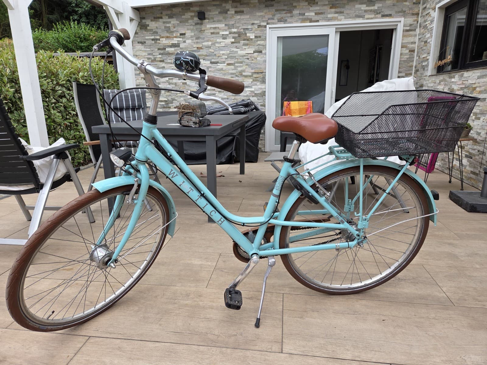TOP Wittich Citybike / Damenfahrrad, 28 Zoll, 7 Gänge,Shimano Schaltung,  türkis