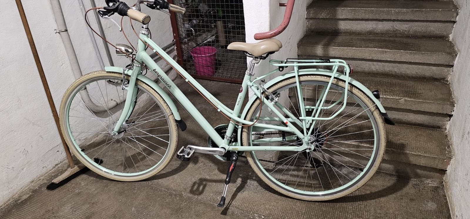 City Bike Pastel grün Bergrausch