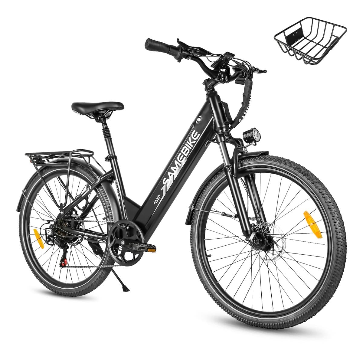 SAMEBIKE 26' Elektrofahrrad 500W 15Ah Pedelec Shimano 7-Gänge City Bike
