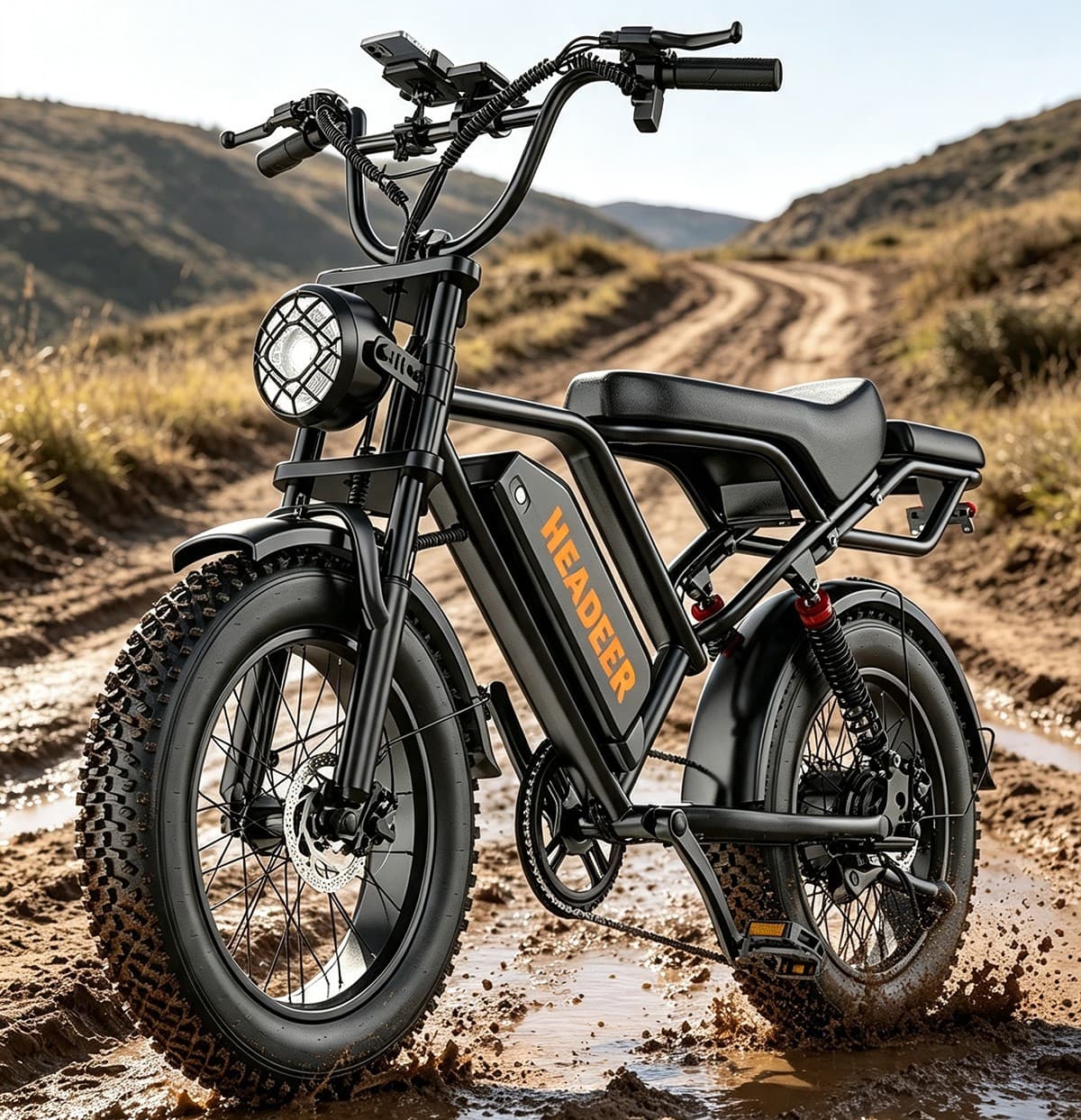 HEADEER BK20 E-Bike 750W 48V 20Zoll Off-Road Elektrofahrrad 80KM Fat EBike E-MTB