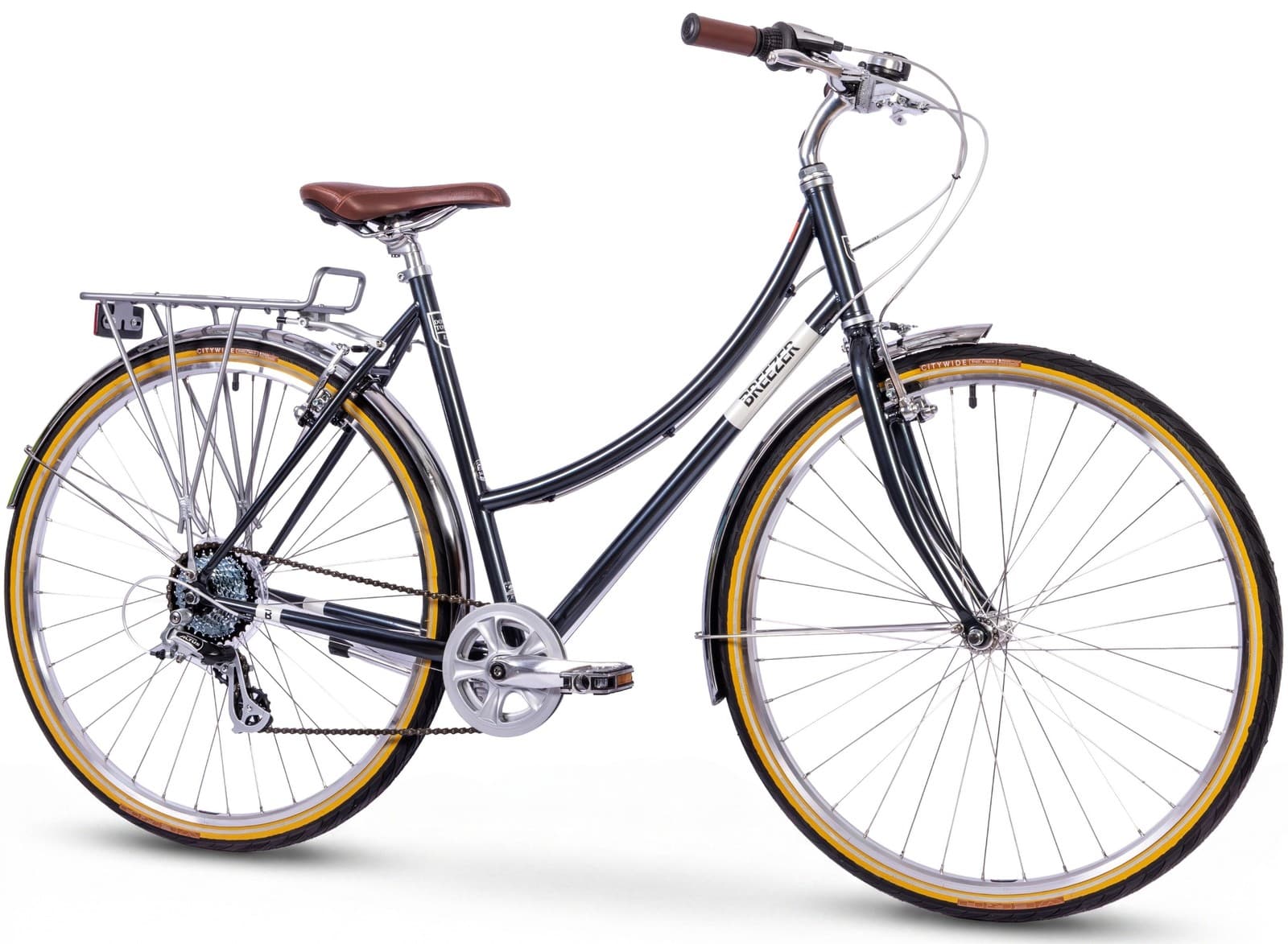 Breezer Downtown EX ST 28 Zoll Retro Citybike Damen Herren Shimano Gepäckträger