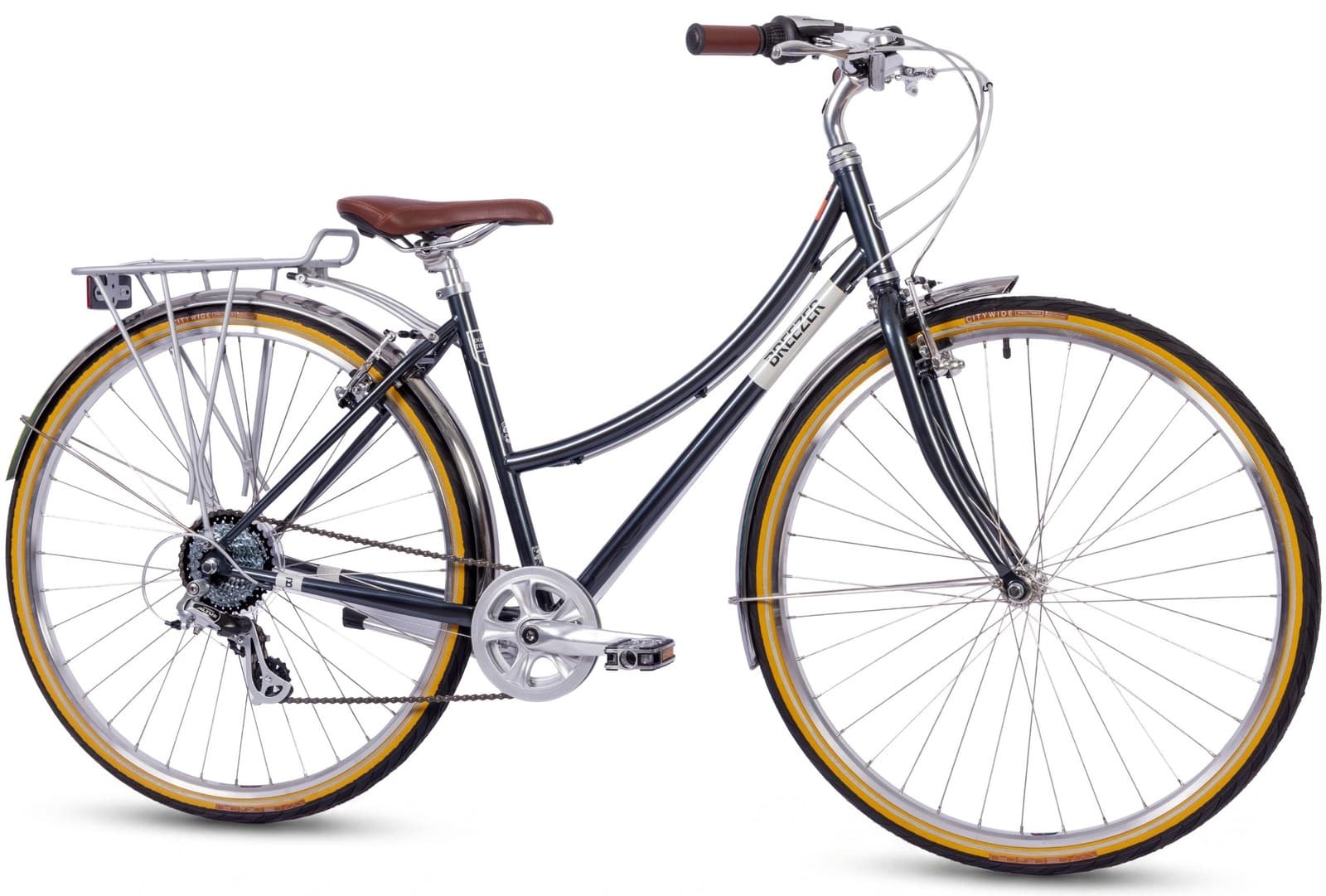 Breezer Downtown EX ST 28 Zoll Retro Citybike Damen Herren Shimano Gepäckträger