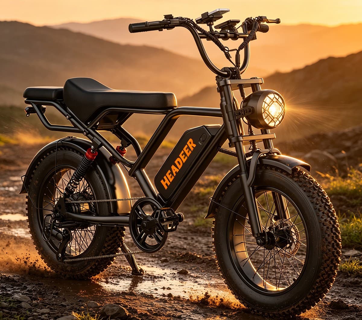 E-Bike E-MTB 750W 48V 20Zoll Elektrofahrrad EMountainbike Fat Ebike HEADEER BK20