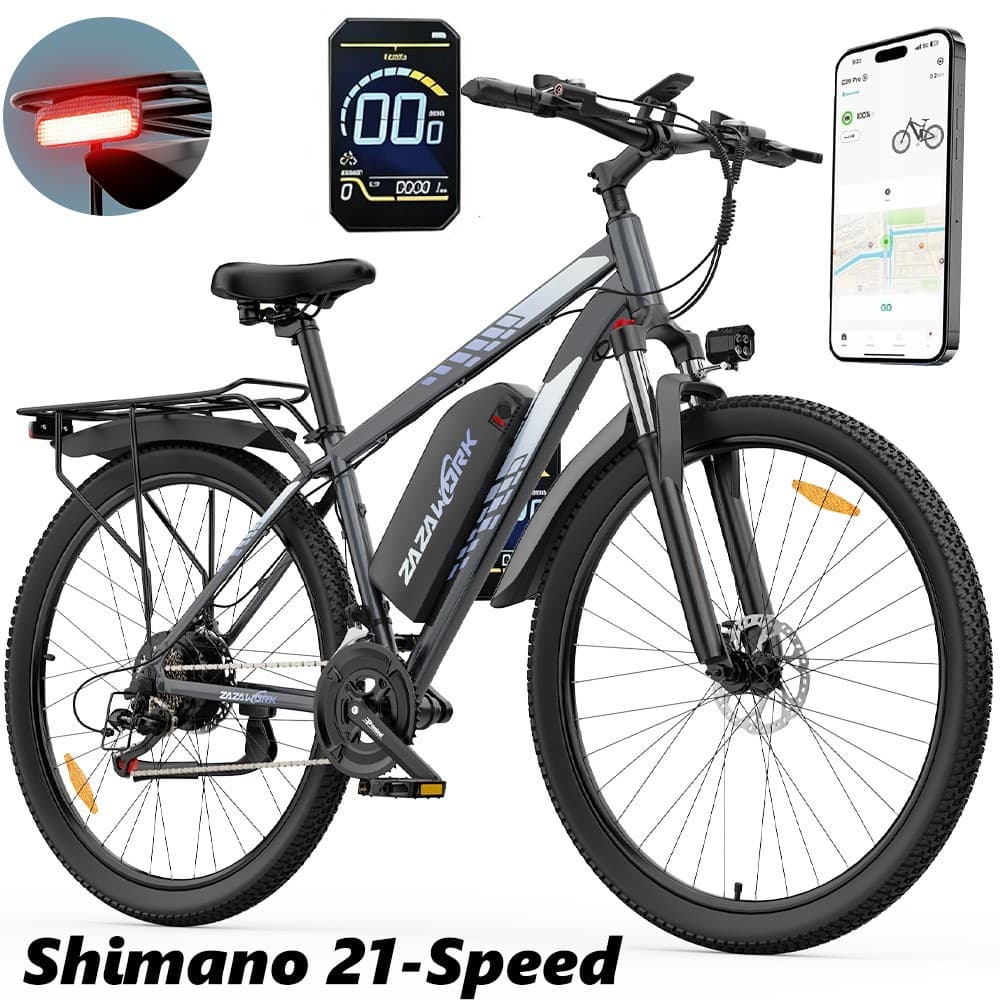 ZAZAWORK C29 PRO 29 Zoll E-Bike 48V 20Ah Akku 21-Gang 1000W Herren City Fahrrad