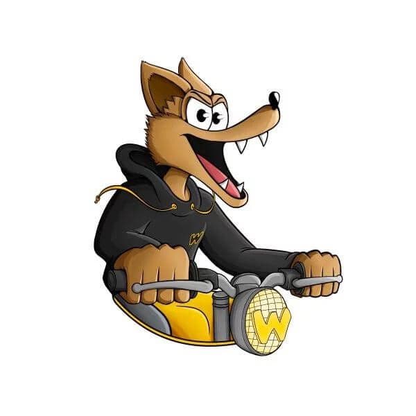 WALANE LOT DE 5 STICKERS WALANE COYOTE