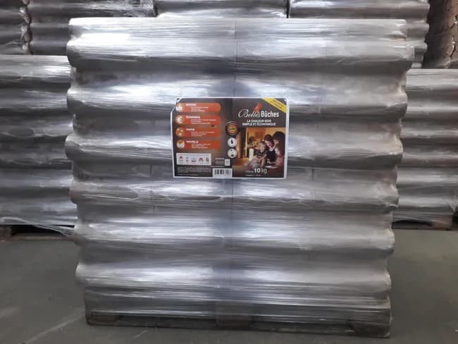 Palette bois densifié BELLES BUCHES 4 x 96