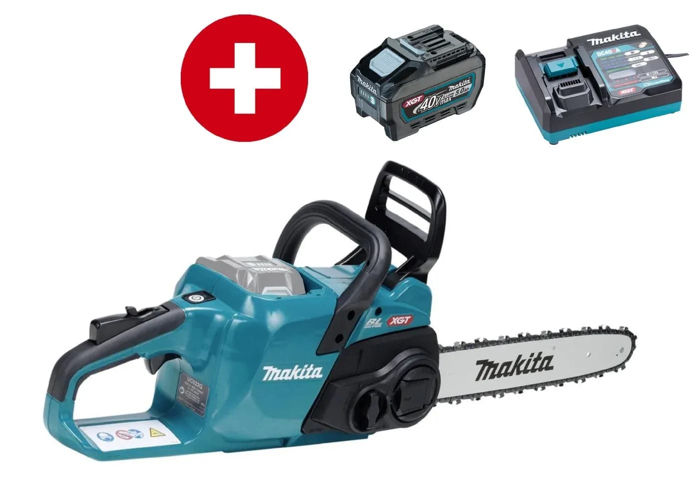 Akku-MotorsÀge Makita UC022GT101 mit 5 Ah Akku und LadegerÀt