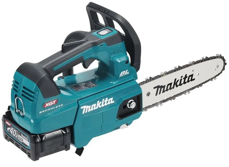 Akku-Top-Handle Motorsäge Makita UC002GM101 mit 4 Ah Akku und Schnellladegerät