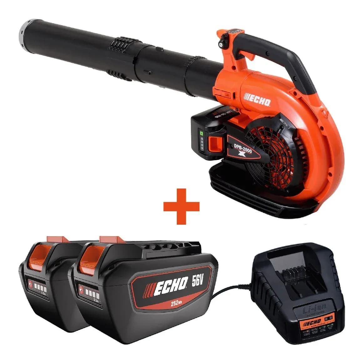 Akku-Laubbläser ECHO DPB-2600 Set - inkl. 2x 5Ah Akku und Schnellladegerät