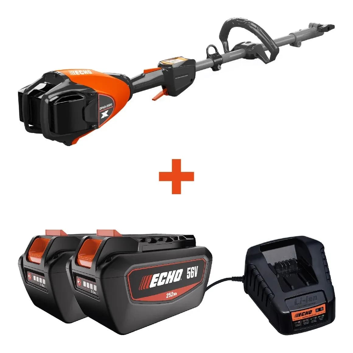 Akku-Kombisystem ECHO DPAS-2600 Set - inkl. 2x 5Ah Akku und Schnellladegerät