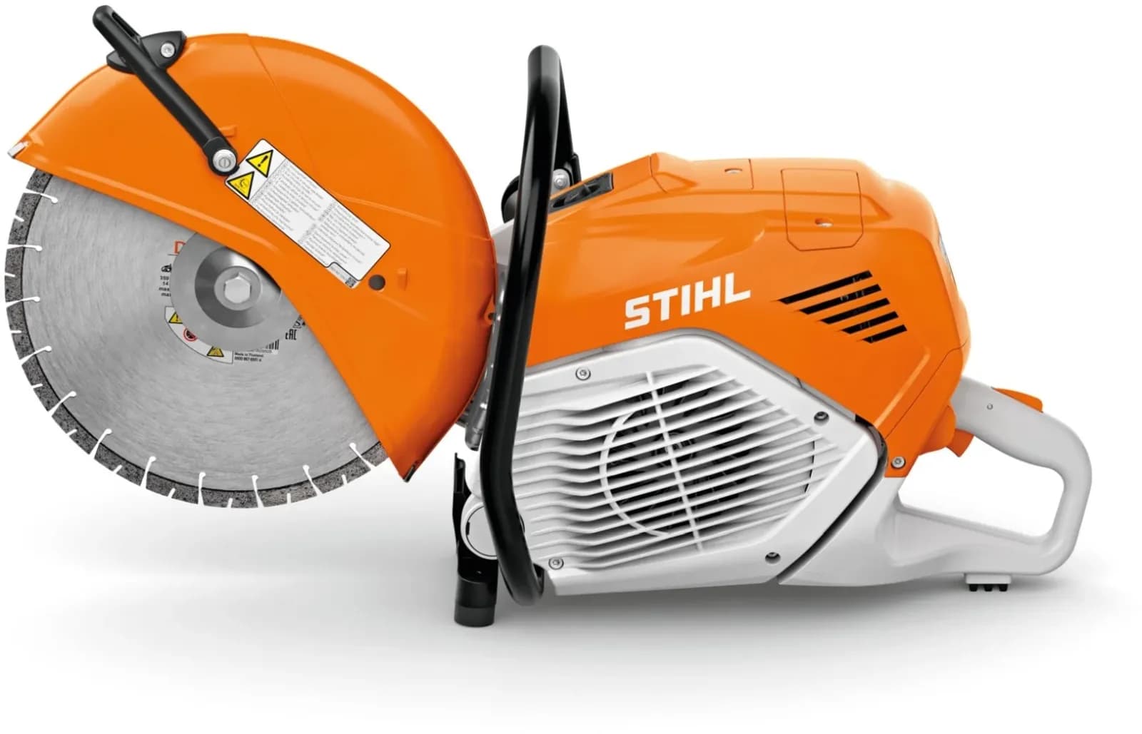 Benzin-Trennschleifer STIHL TS 710i mit 350 mm Kunstharz-Trennscheibe fĂŒr Baustahl