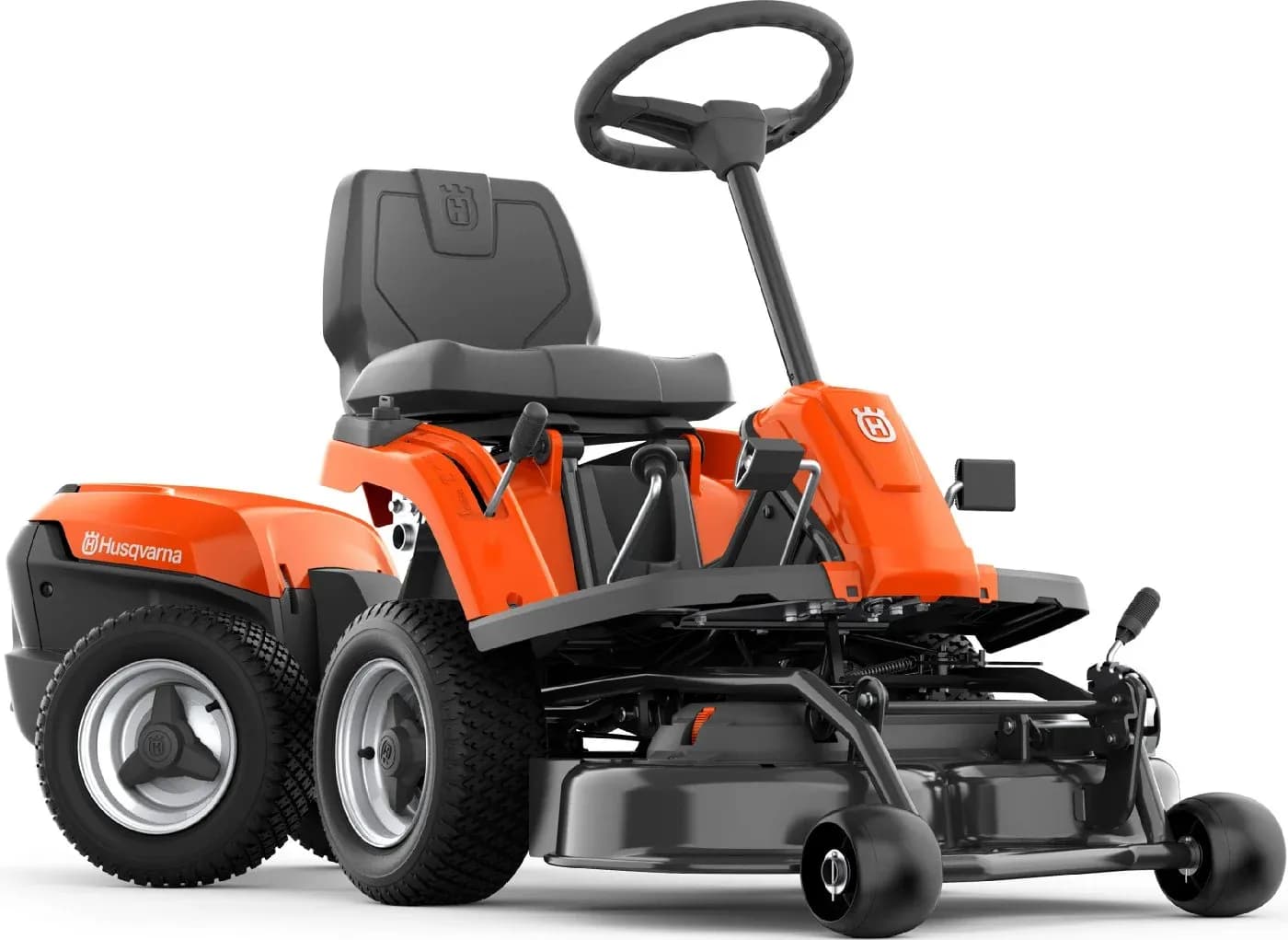 Akku-Frontmäher Husqvarna R 112iC mit Mähdeck Combi 85, Akku und Ladegerät