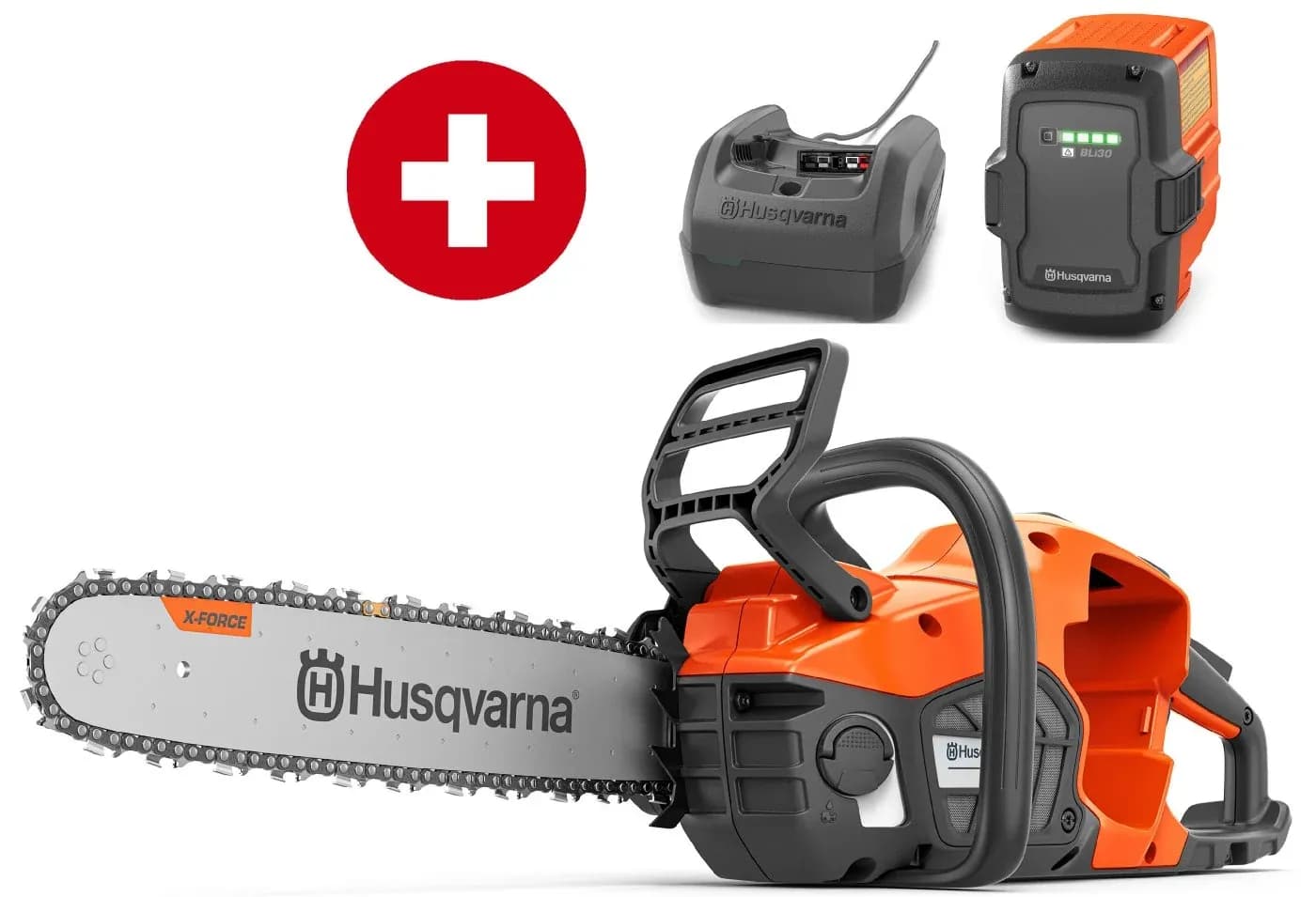 Akku-Motorsäge Husqvarna 440i Set mit Akku BLi30 und Ladegerät C250