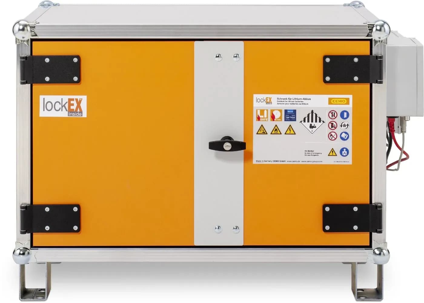 Akku-Ladeschrank CEMO Premium Plus 8/5 230 V, mit Füßen