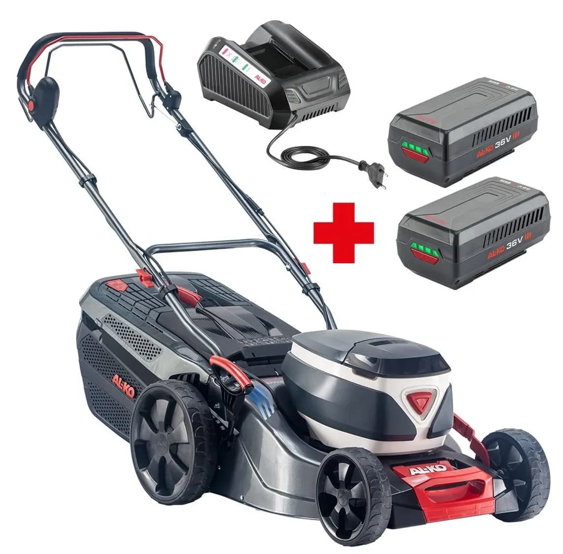 Akku-RasenmÀher AL-KO 46.2 Li SP-W COMFORT SET inkl. 2 Akkus und LadegerÀt