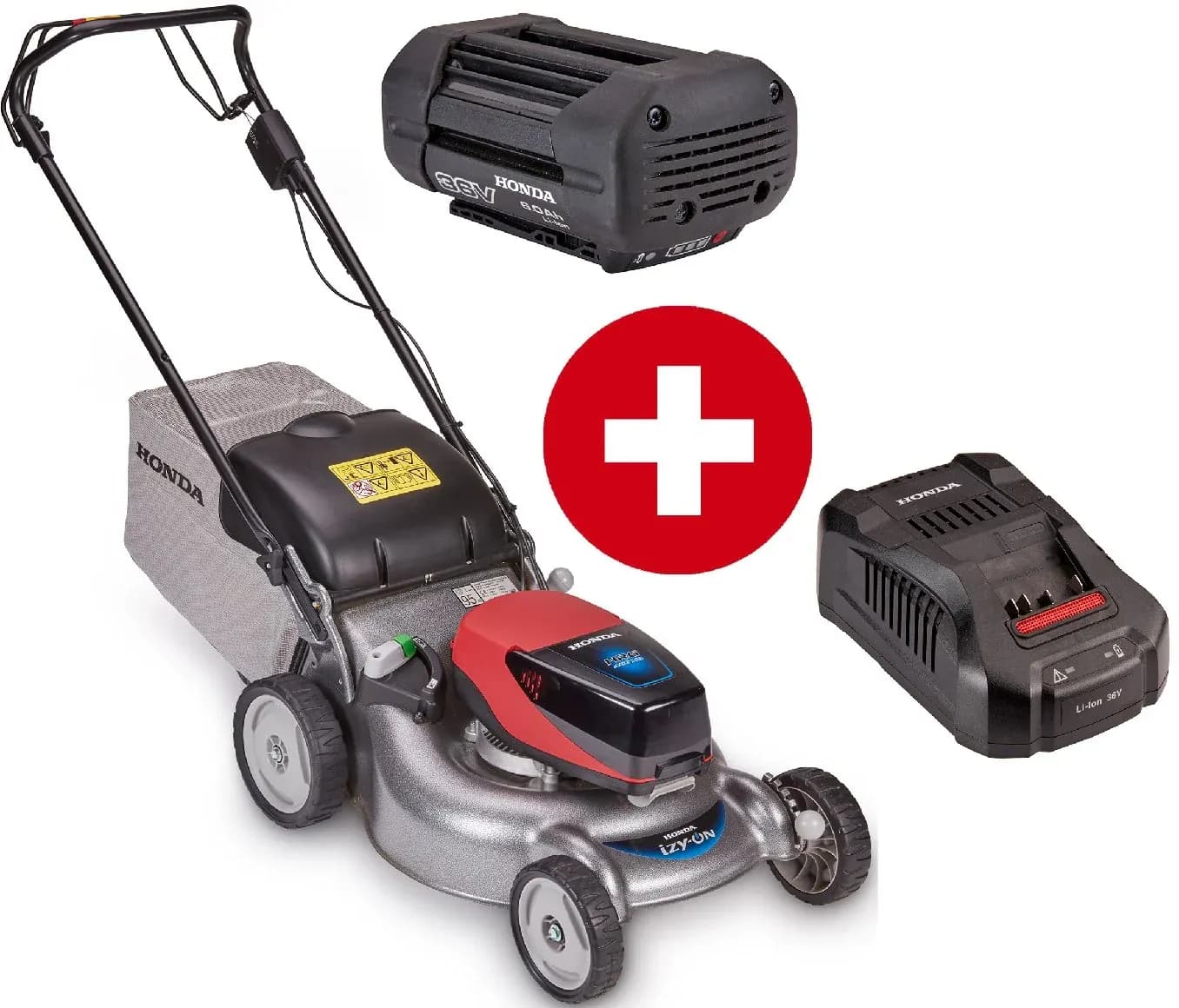Akku-Rasenmäher Honda HRG 466 XB SE Set mit 6 Ah Akku und Schnell-Ladegerät