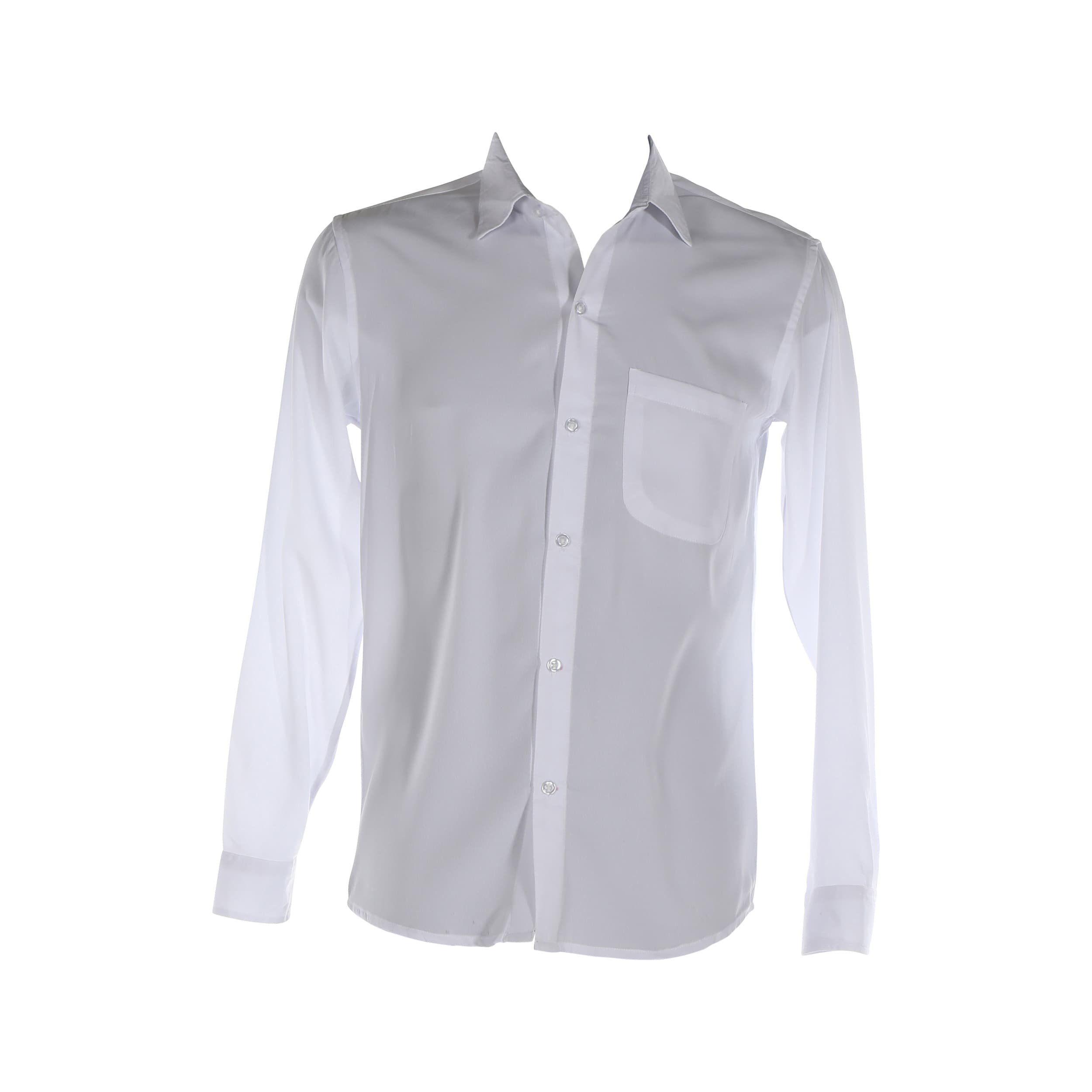Chemise été Ortha - 100% polyester - blanc - Akoustik Online