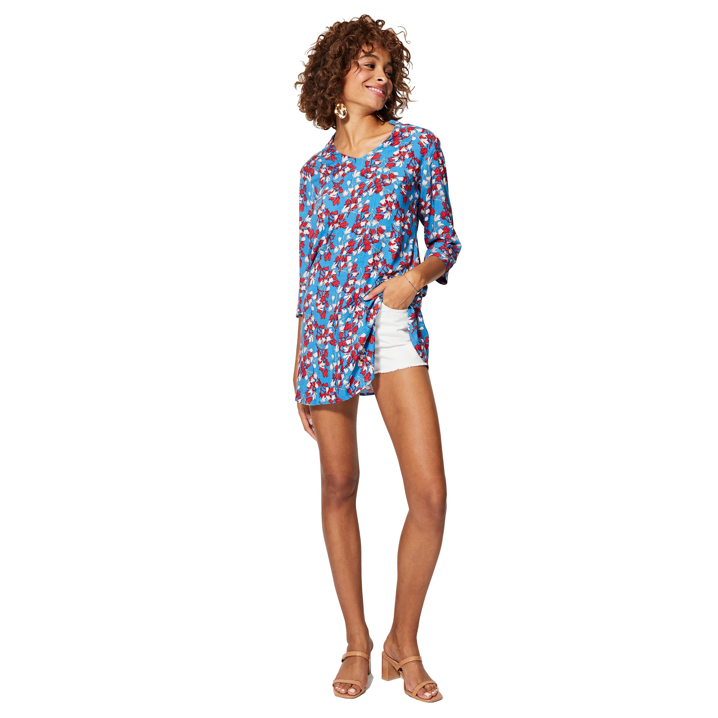 Top été long manches 3/4 Lindy - 100% viscose - Akoustik Online