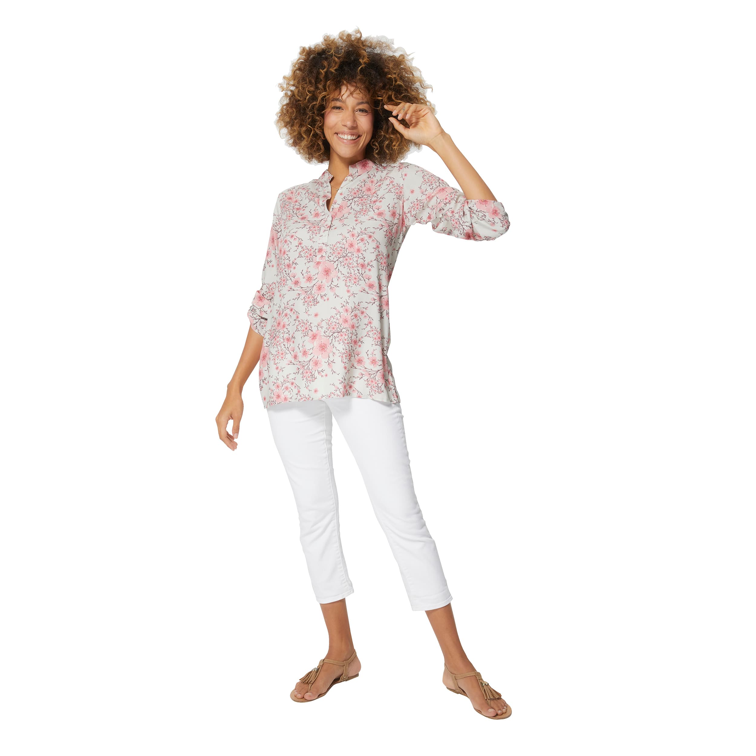 Top été long manches 3/4 Cecília - 100% viscose - Akoustik Online