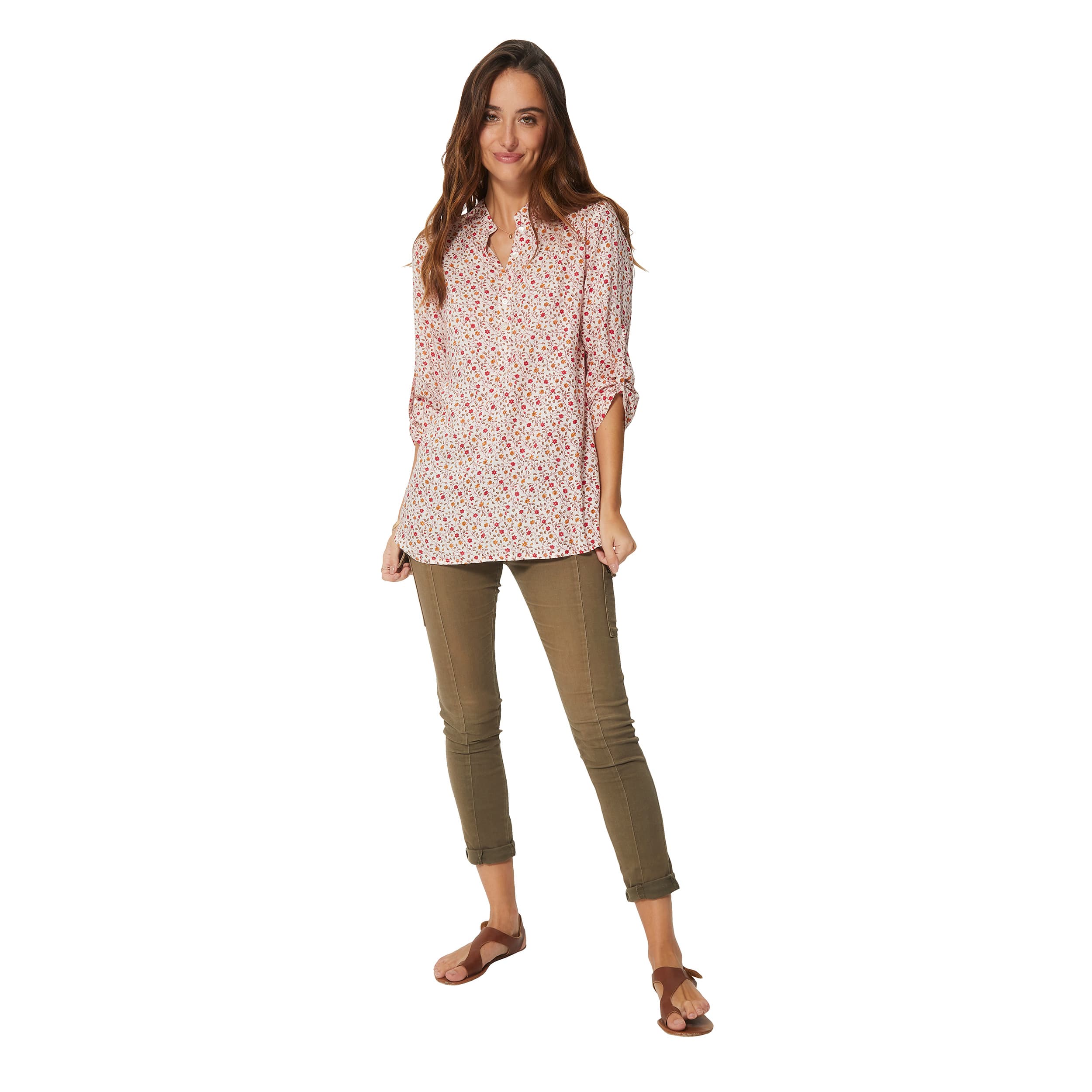 Top été long manches 3/4 Kerneels - 100% viscose - Akoustik Online