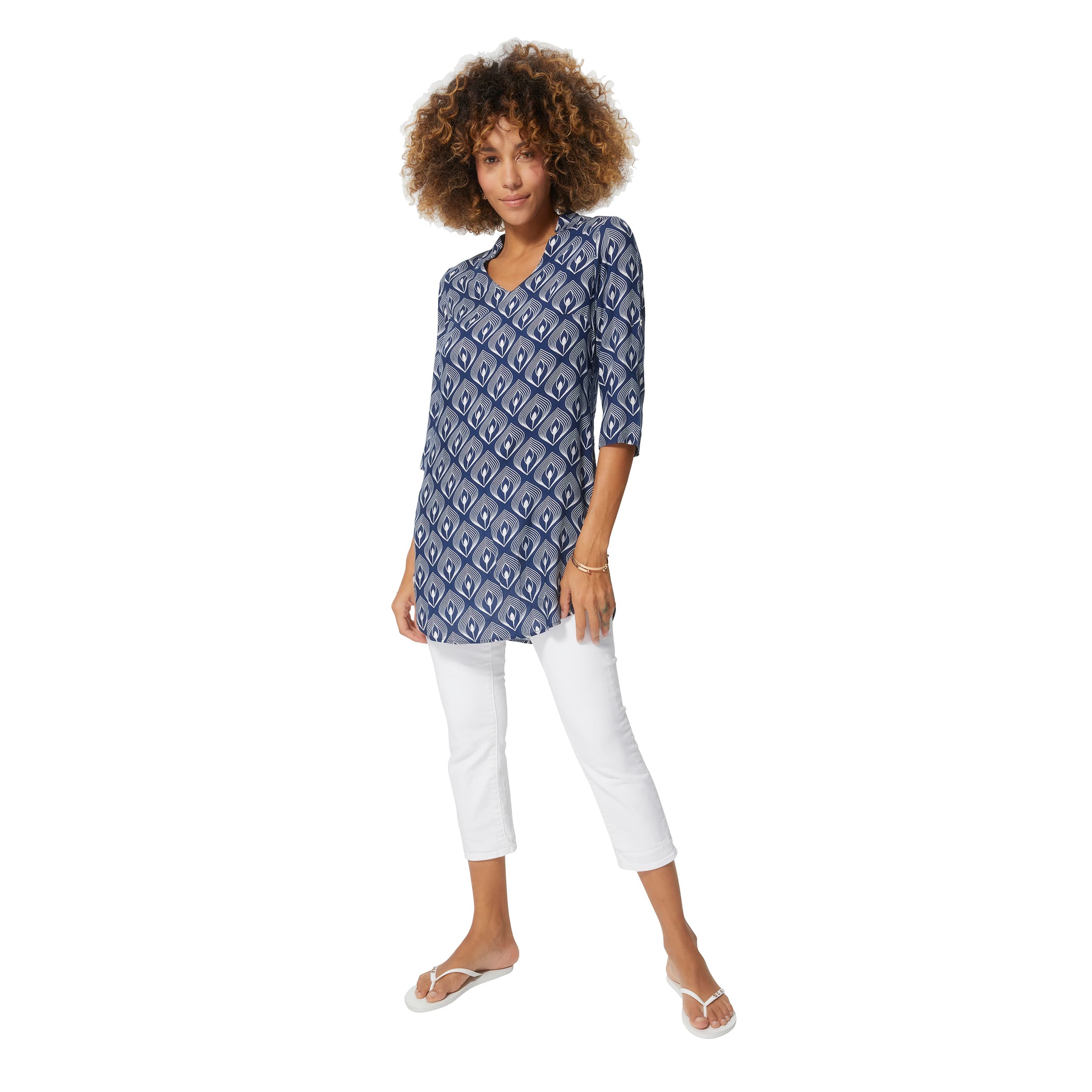 Tunique été manches 3/4 Tiamat - 100% viscose - Akoustik Online