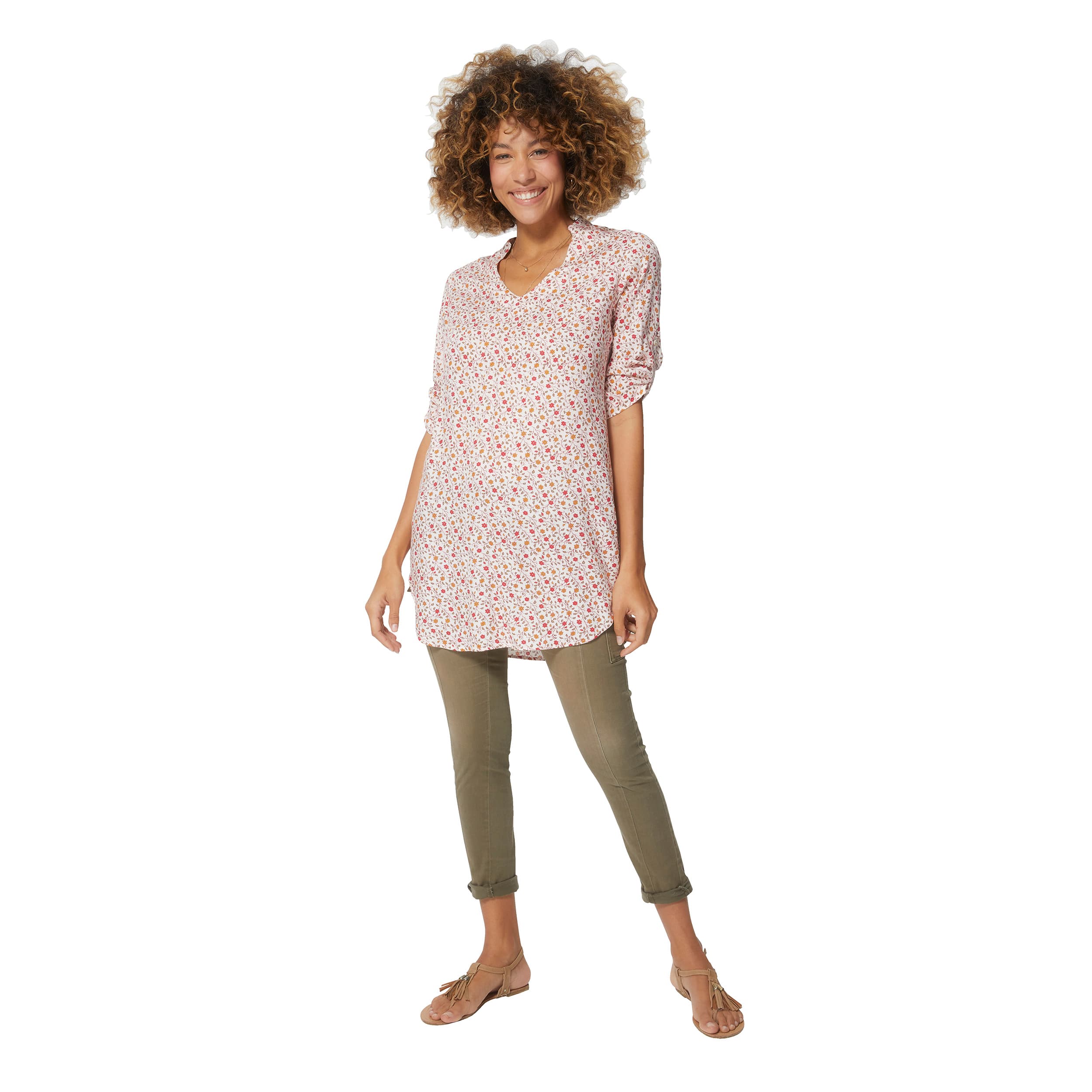 Tunique été manches 3/4 Addyson - 100% viscose - Akoustik Online