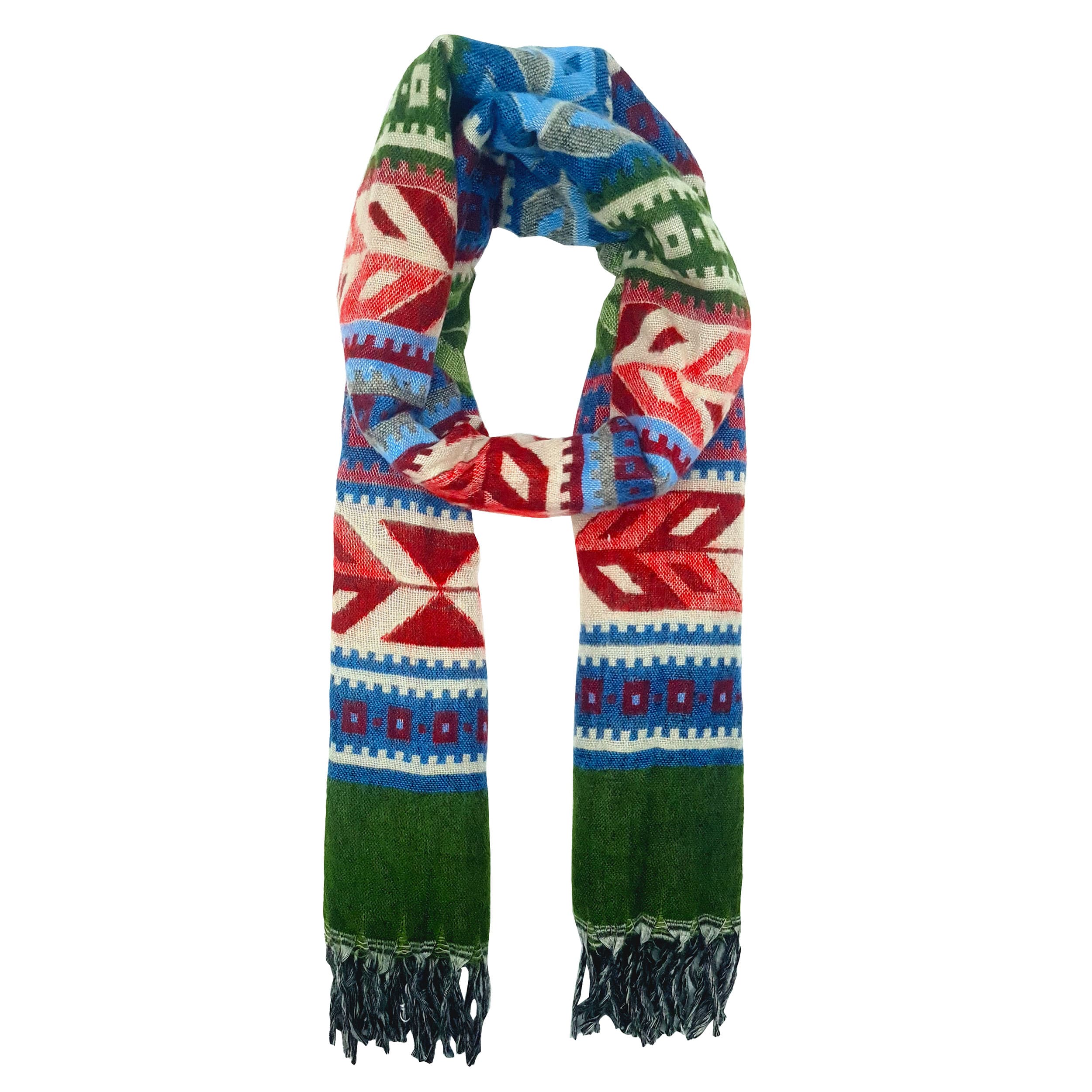 Écharpe ethnique xxl 100% polyester origine inde