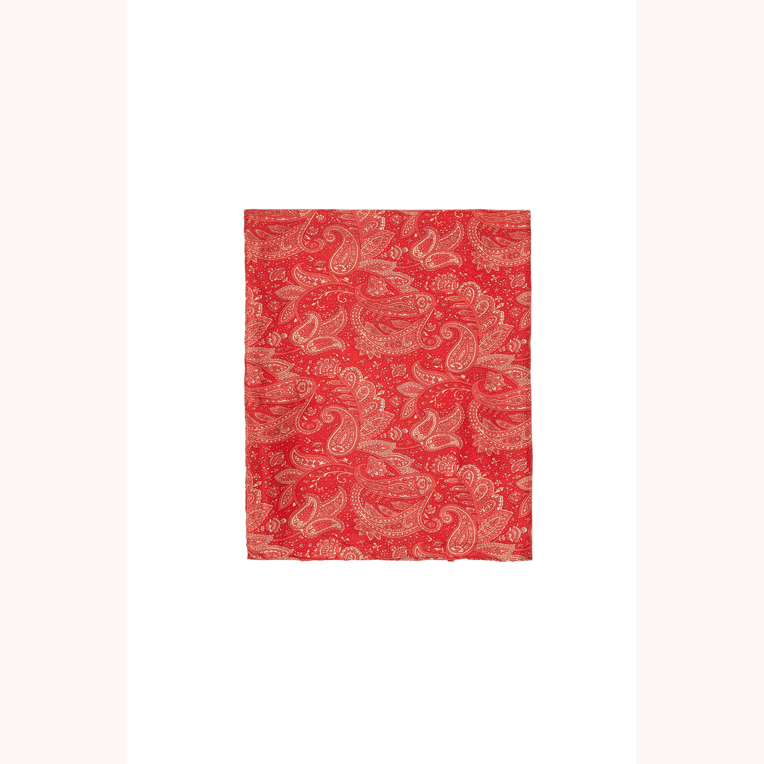 Foulard été Sumantra - 100% polyester - rouge, creme - Akoustik Online