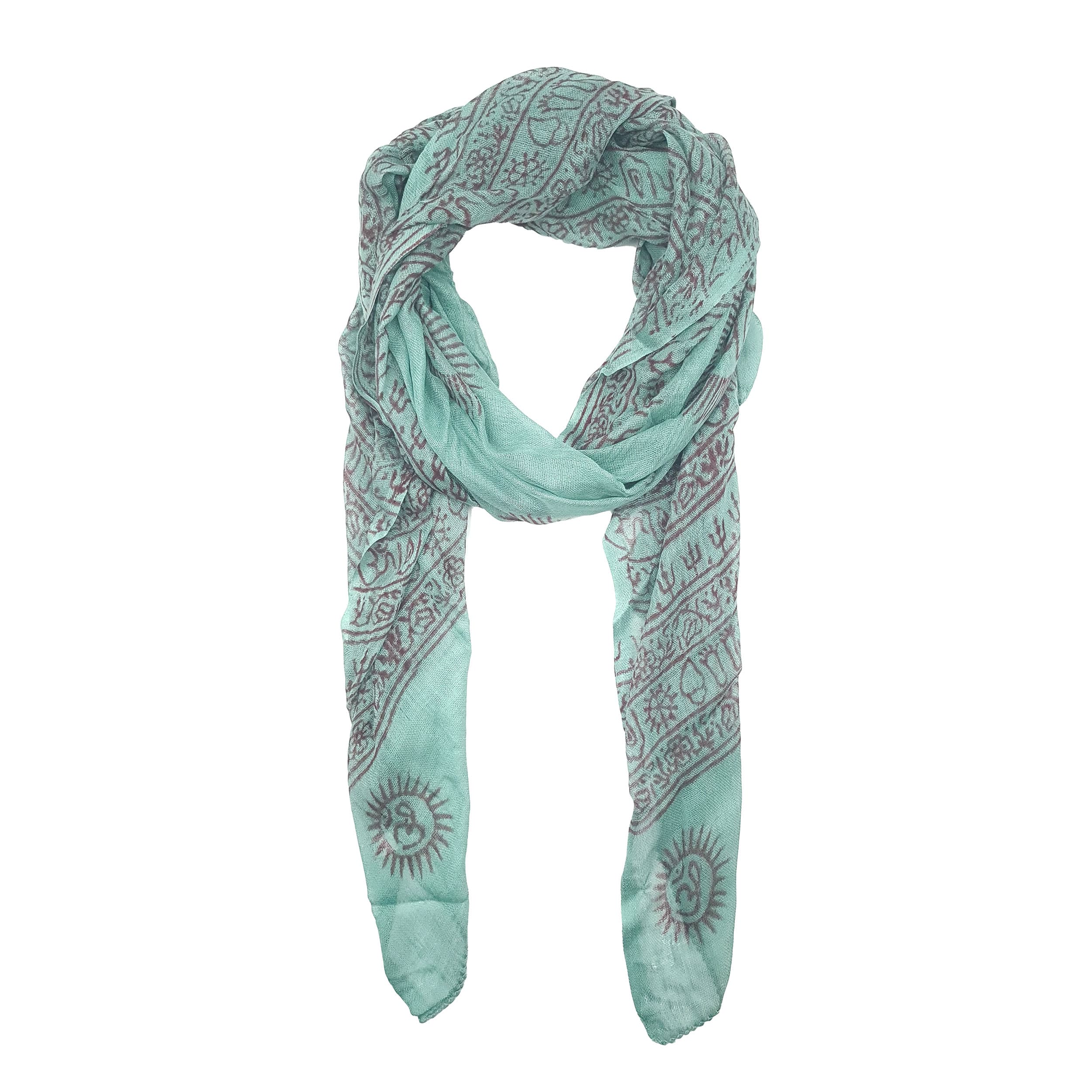 Foulard yoga om 100% viscose origine inde
