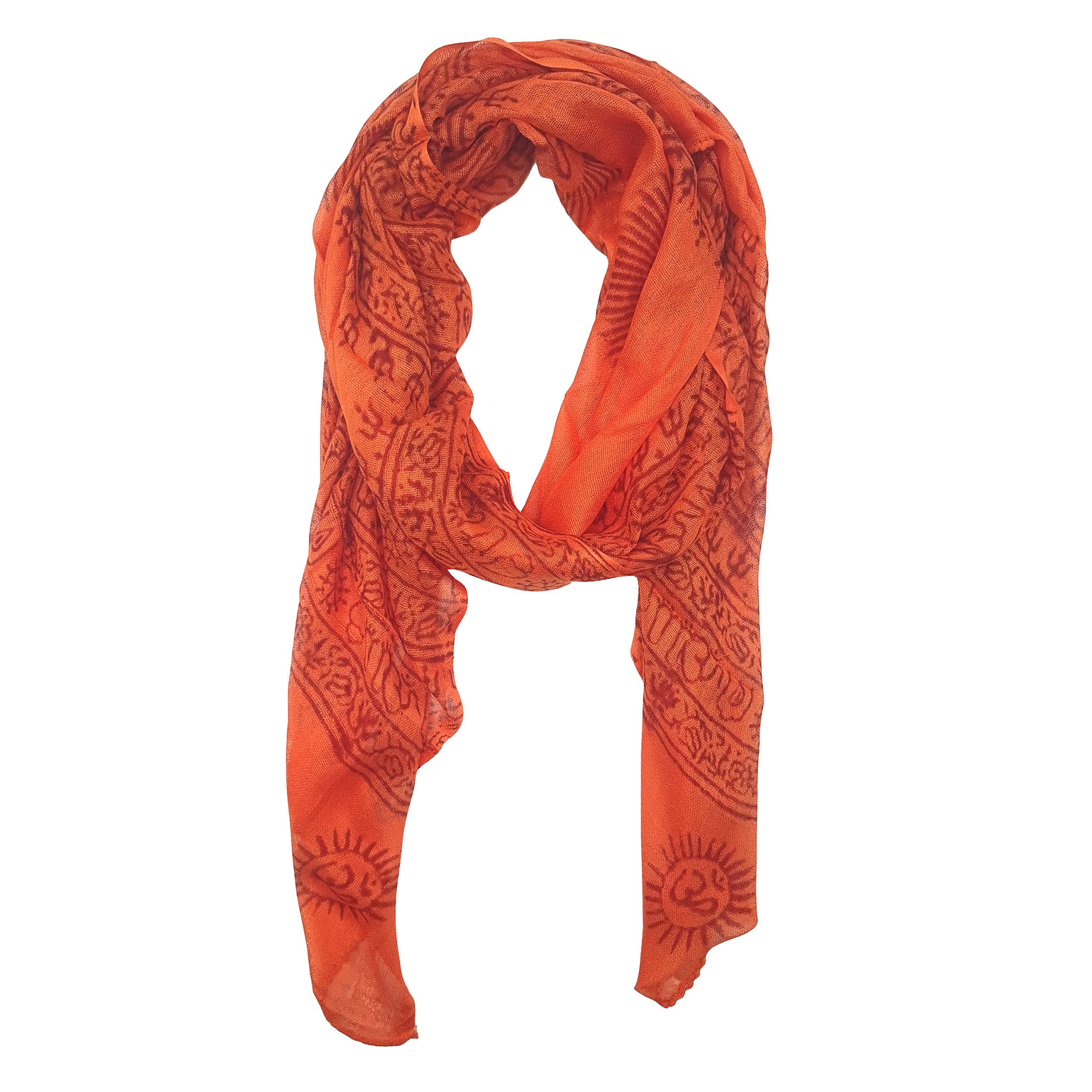 Foulard yoga om 100% viscose origine inde