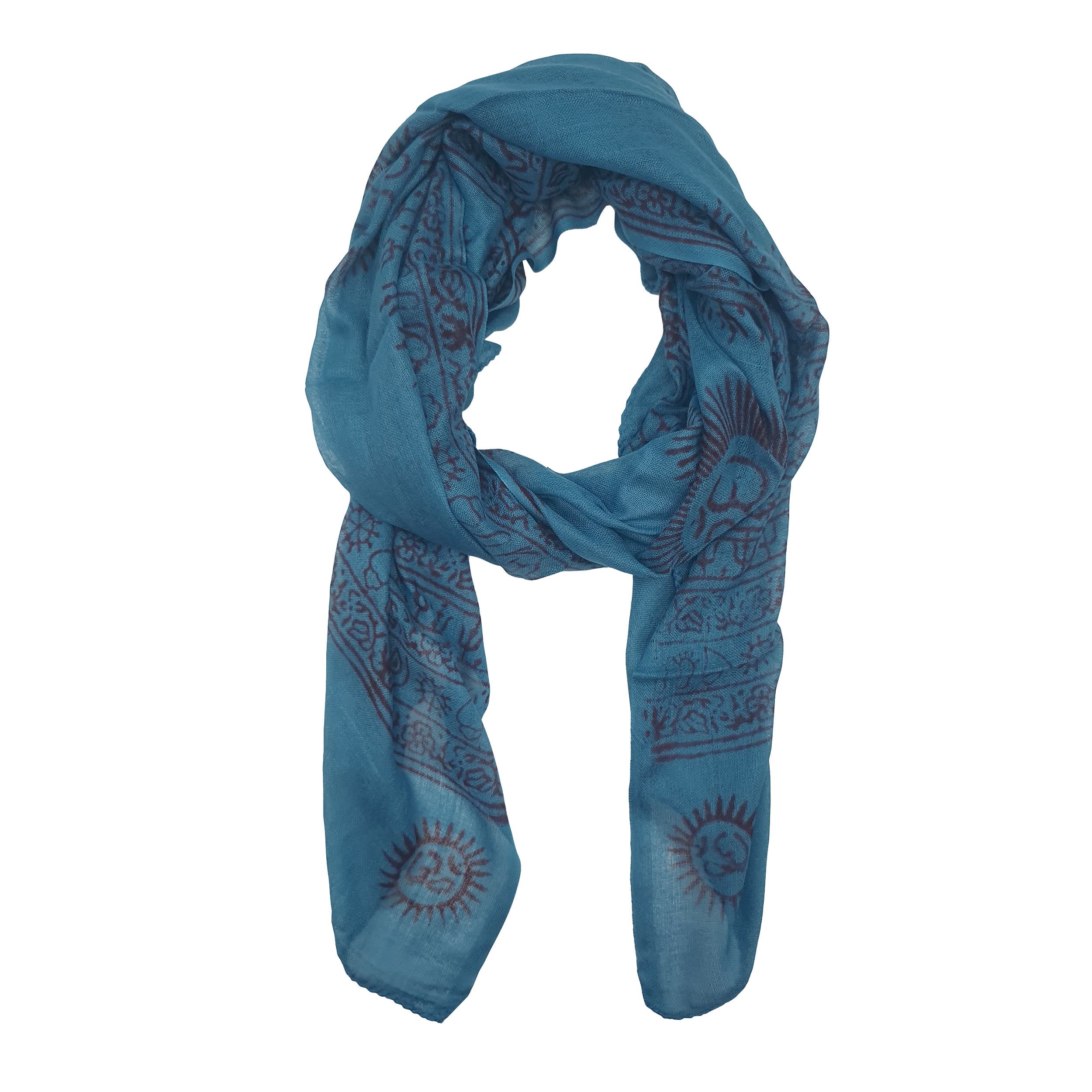 Foulard yoga om 100% viscose origine inde