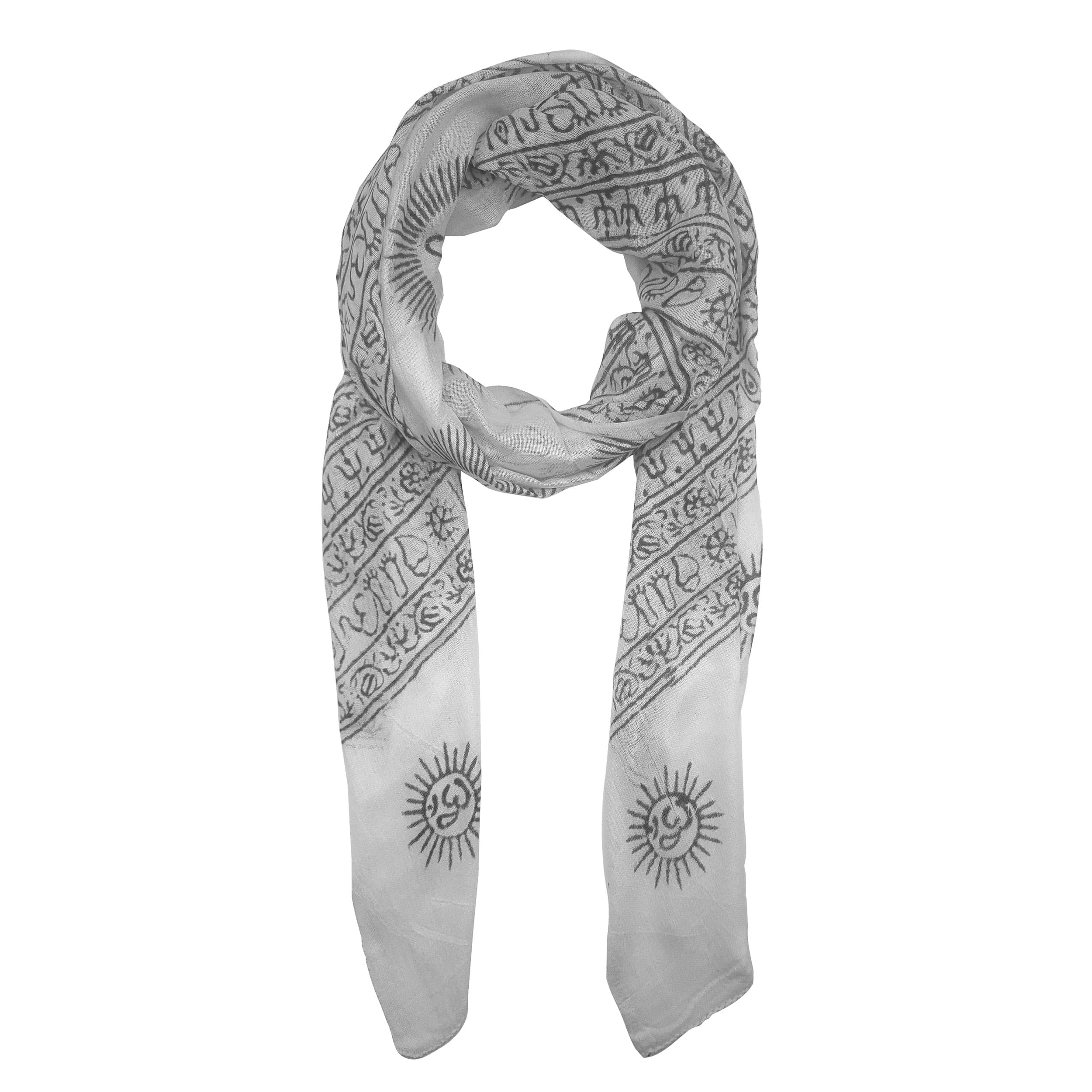 Foulard yoga om 100% viscose origine inde