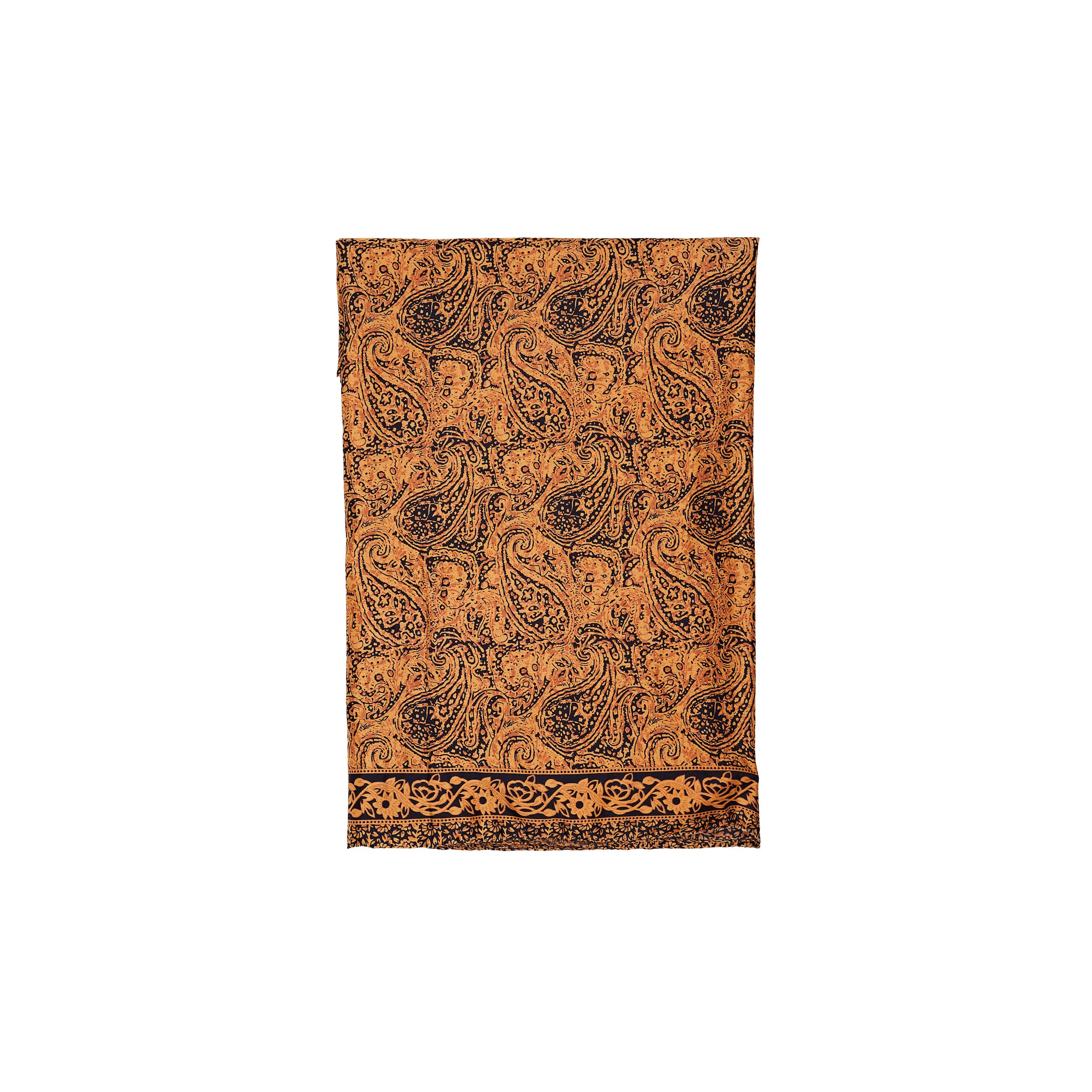 Foulard été Vern - 100% polyester - orange, noir - Akoustik Online