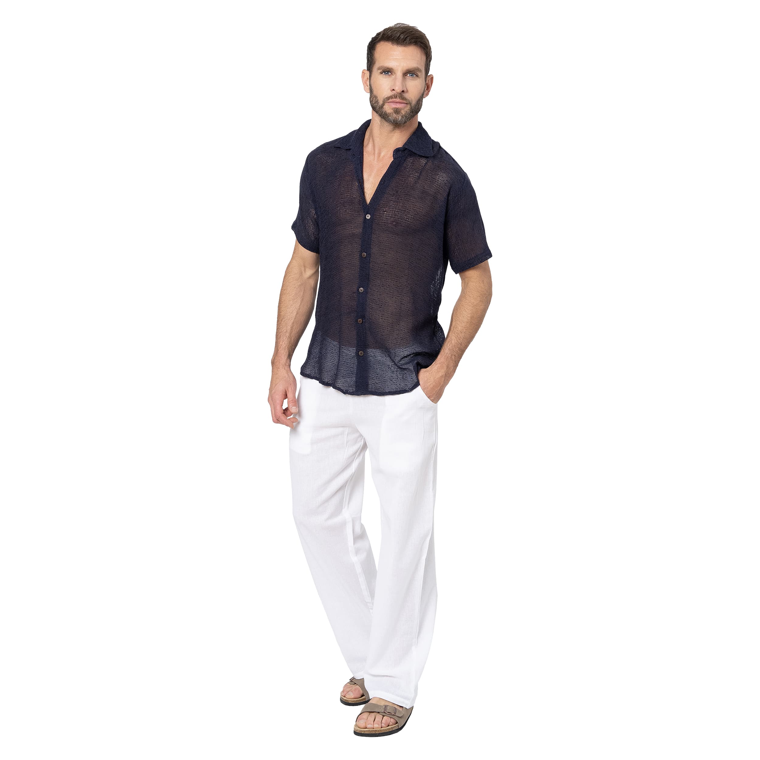 Chemise été manches courtes Paulino - 100% coton - Akoustik Online