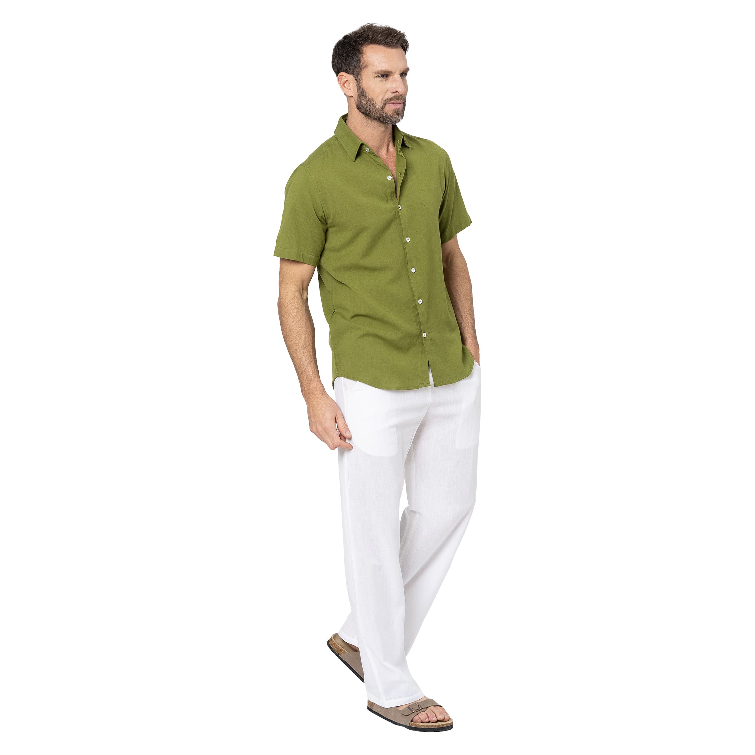 Chemise été manches courtes Tasha - vert - Akoustik Online