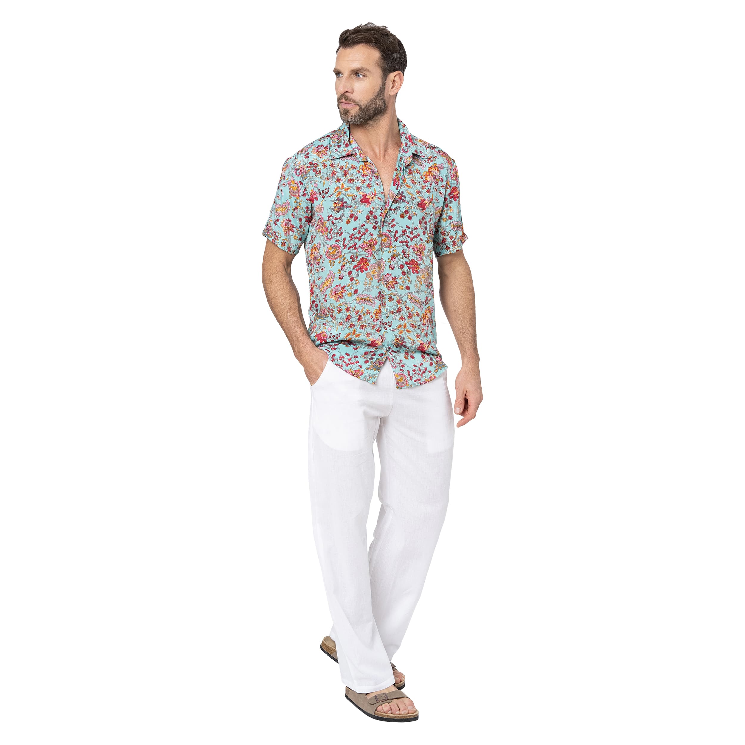 Chemise été manches courtes Jaylon - 100% polyester - Akoustik Online