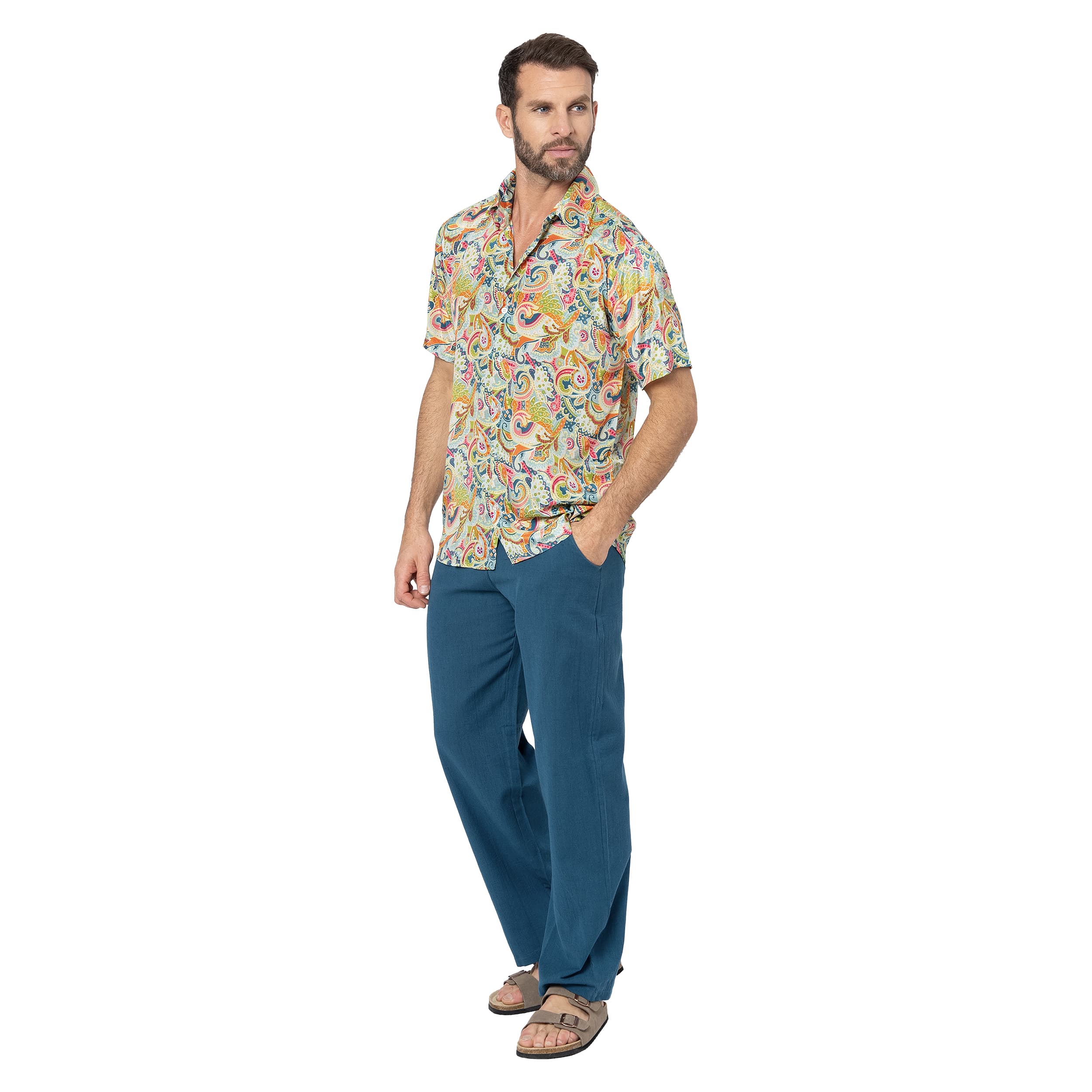 Chemise été manches courtes Maarja - 100% polyester - Akoustik Online