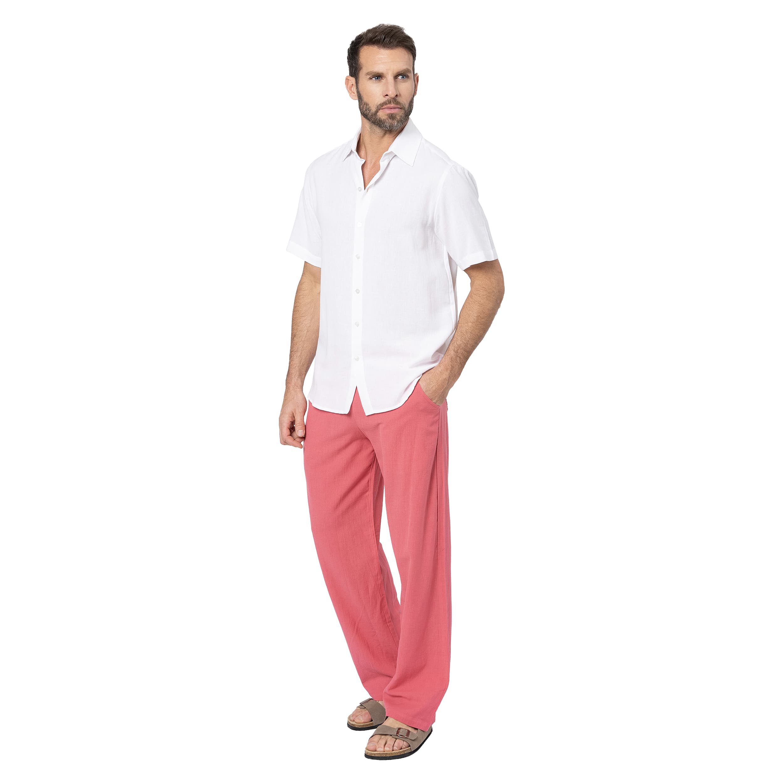 Pantalon été long Darell - 70% coton - 30% lin - Akoustik Online