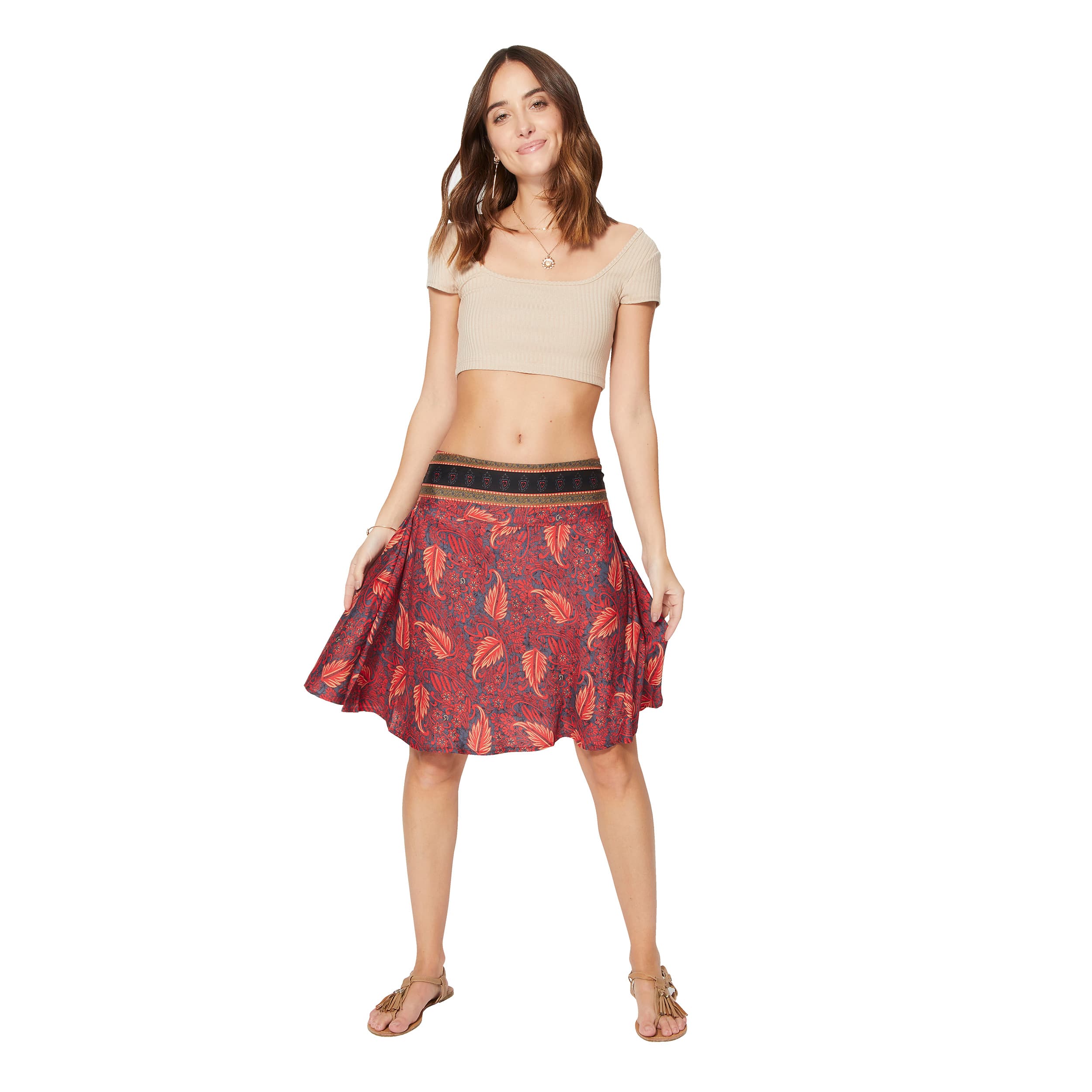 Jupe été courte Aurel - 100% polyester - Akoustik Online