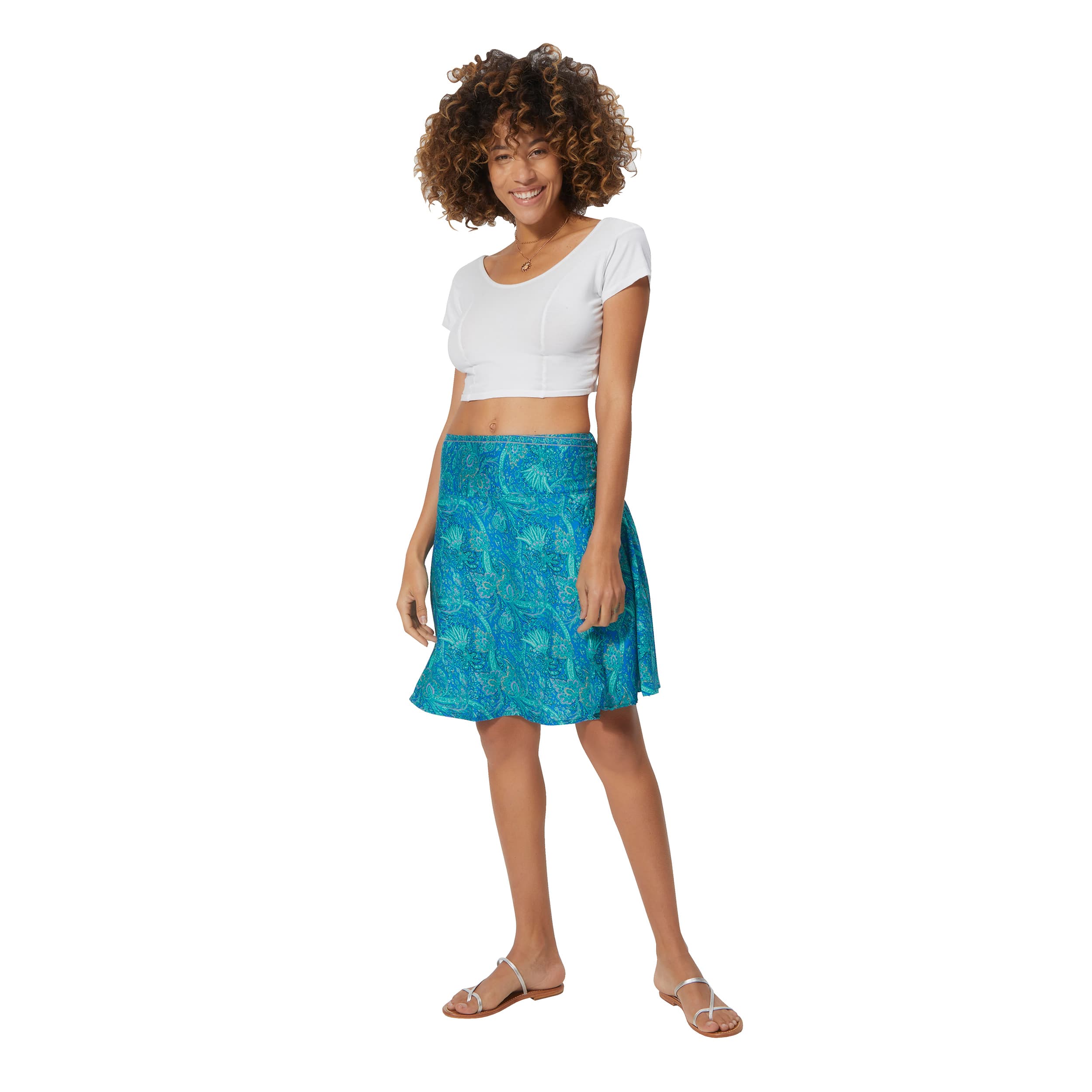 Jupe été courte Gae - 100% polyester - Petit Prix ! - Akoustik Online