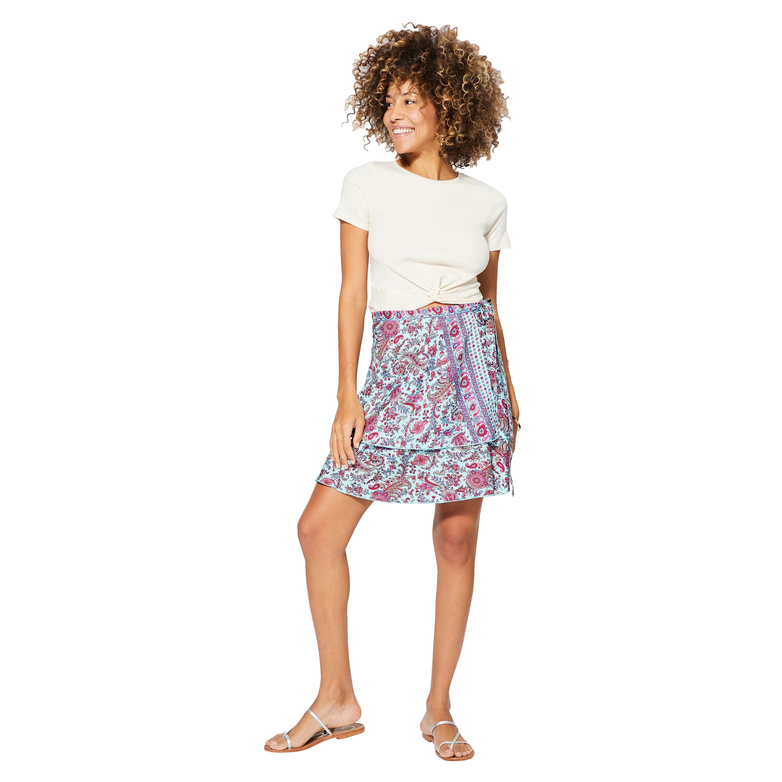 Jupe été courte Issur - 100% polyester - Akoustik Online