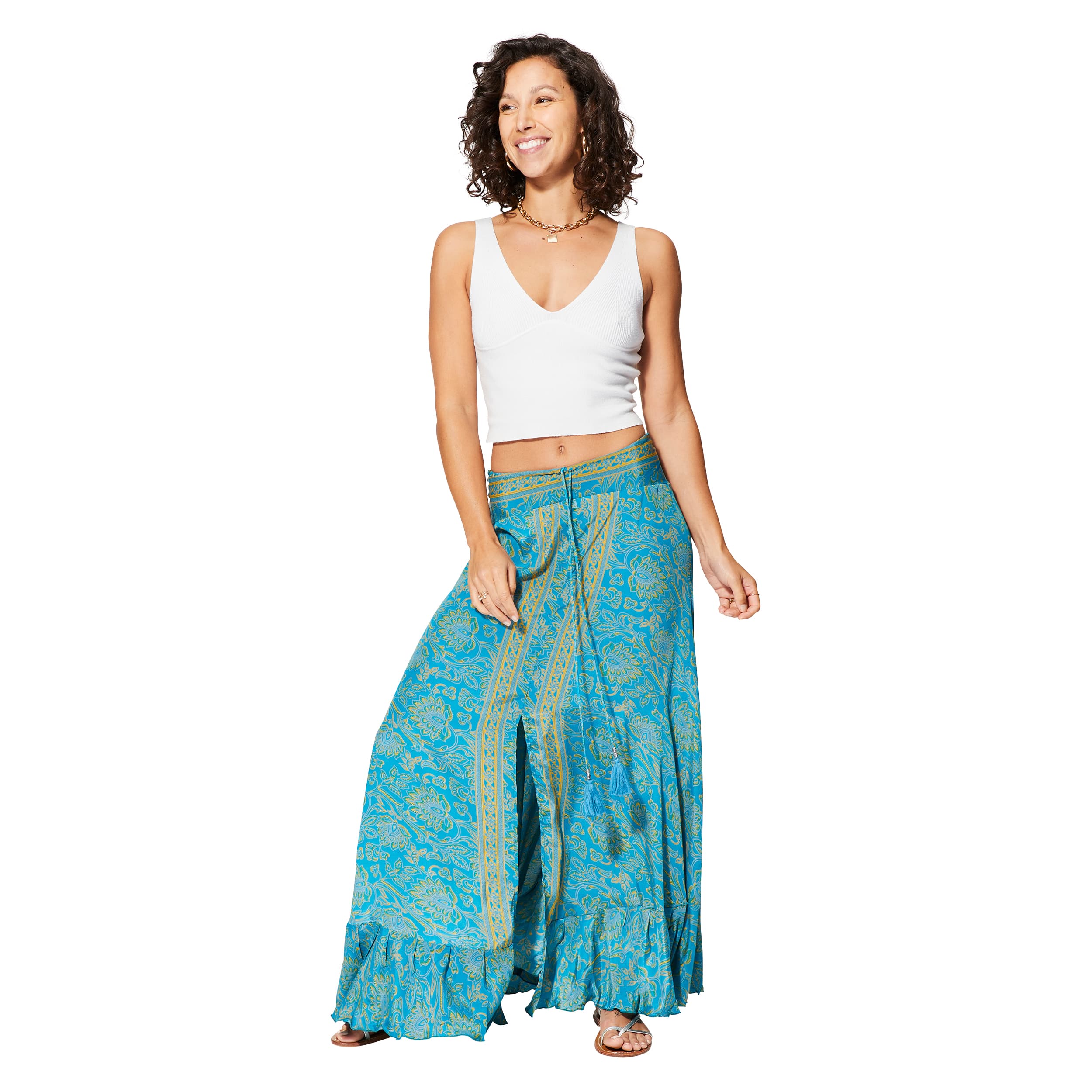 Jupe été longue Spring - 100% polyester - Akoustik Online