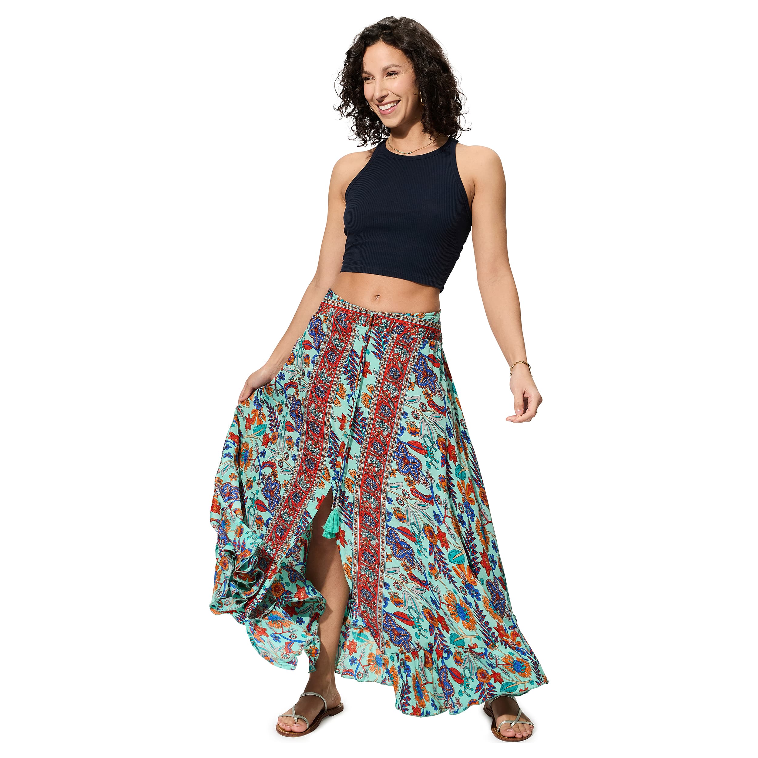 Jupe été longue Jabez - 100% polyester - Akoustik Online